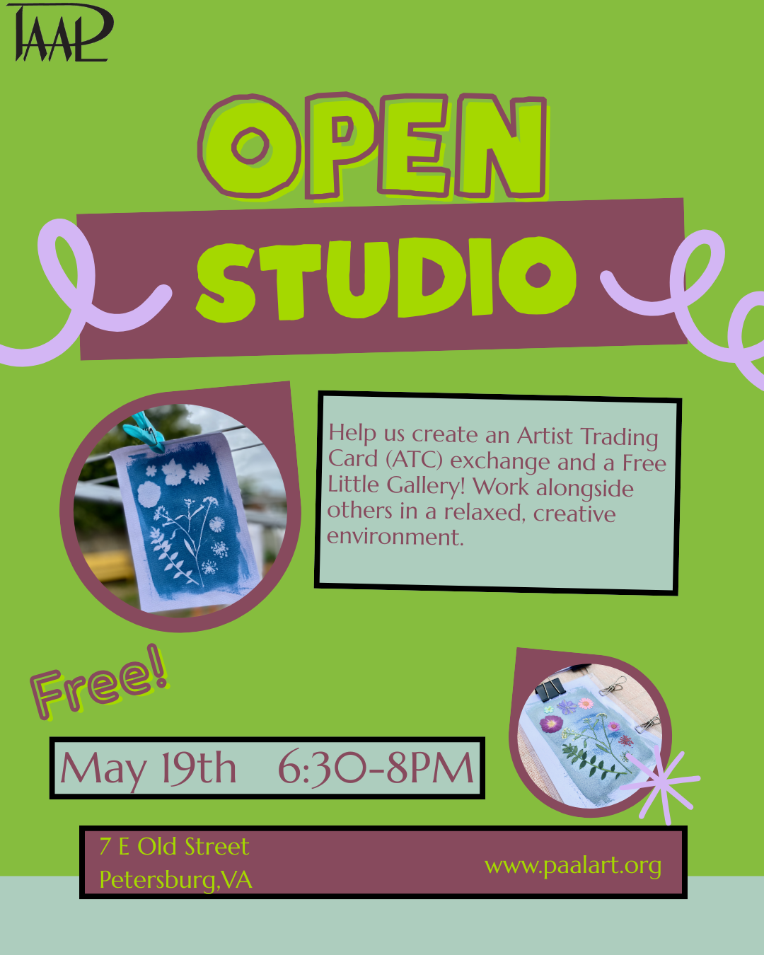 Open Studio: ATC Exchange & Free Little Gallery