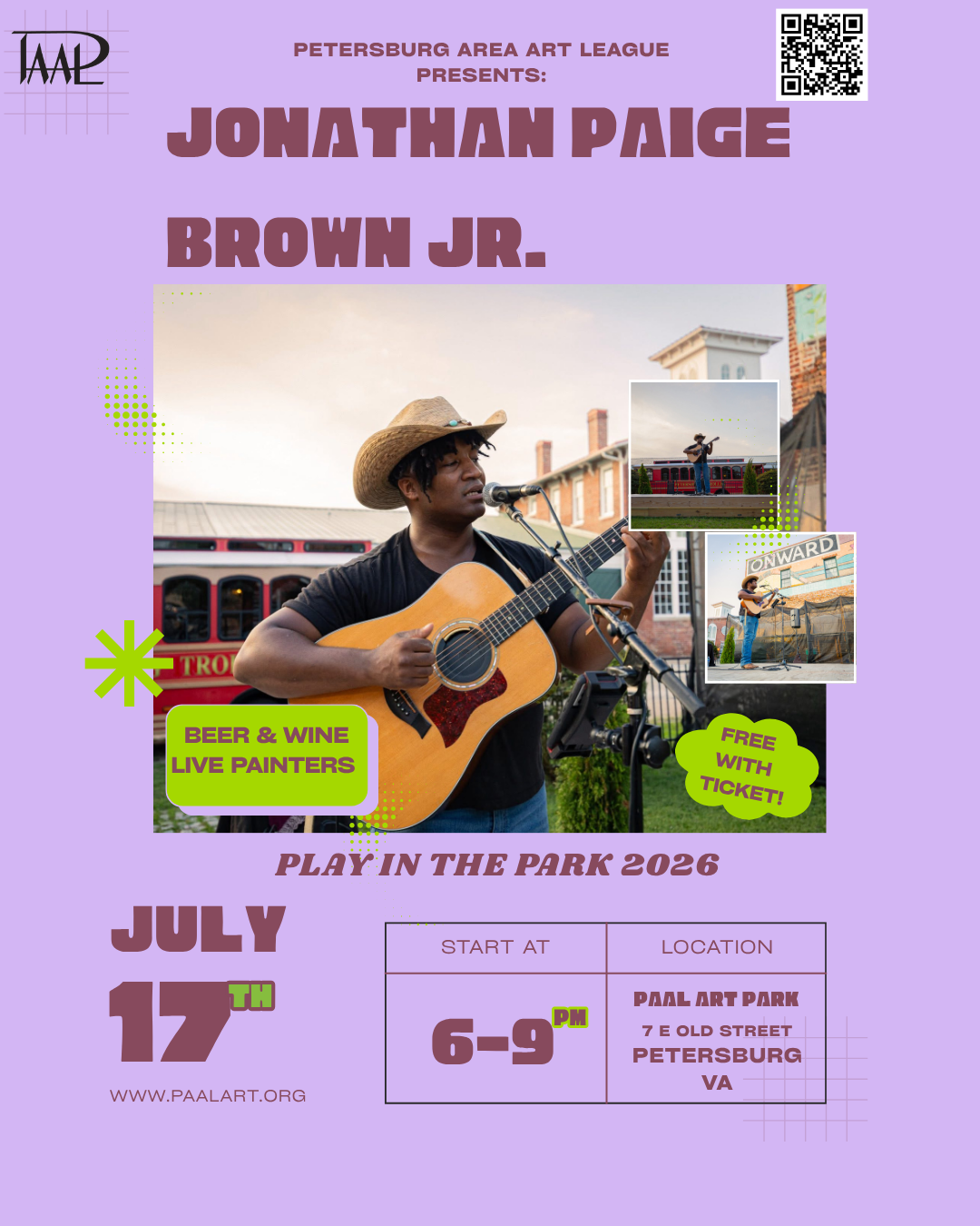 Jonathan Paige Brown Live in the Art Park