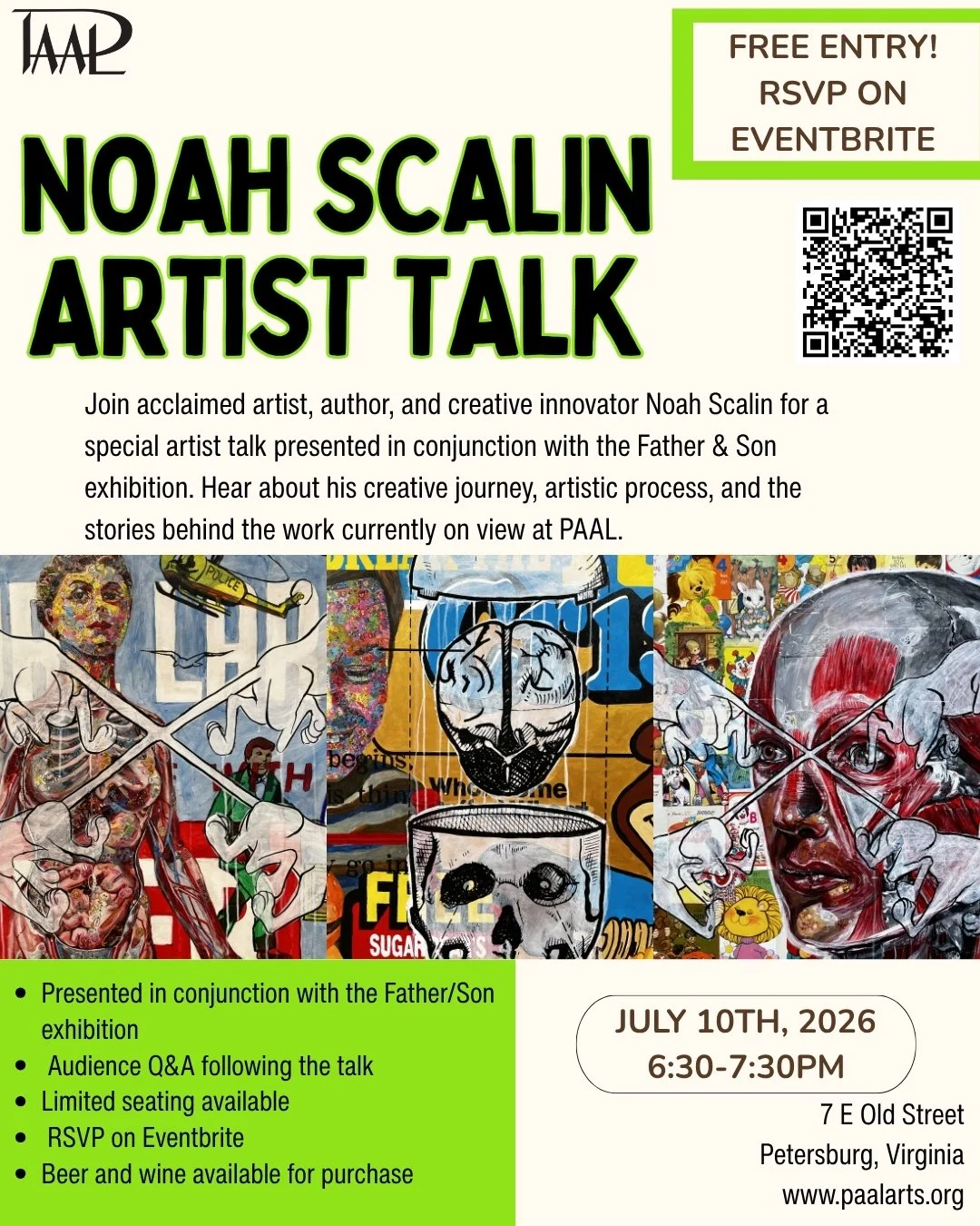 Noah Scalin Artist Talk Q&A Father/Son Exhibition