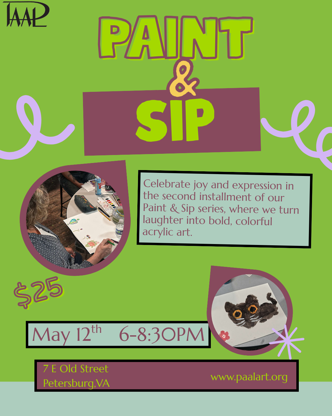 Paint & Sip: Turning Joy into Acrylic Art May 12