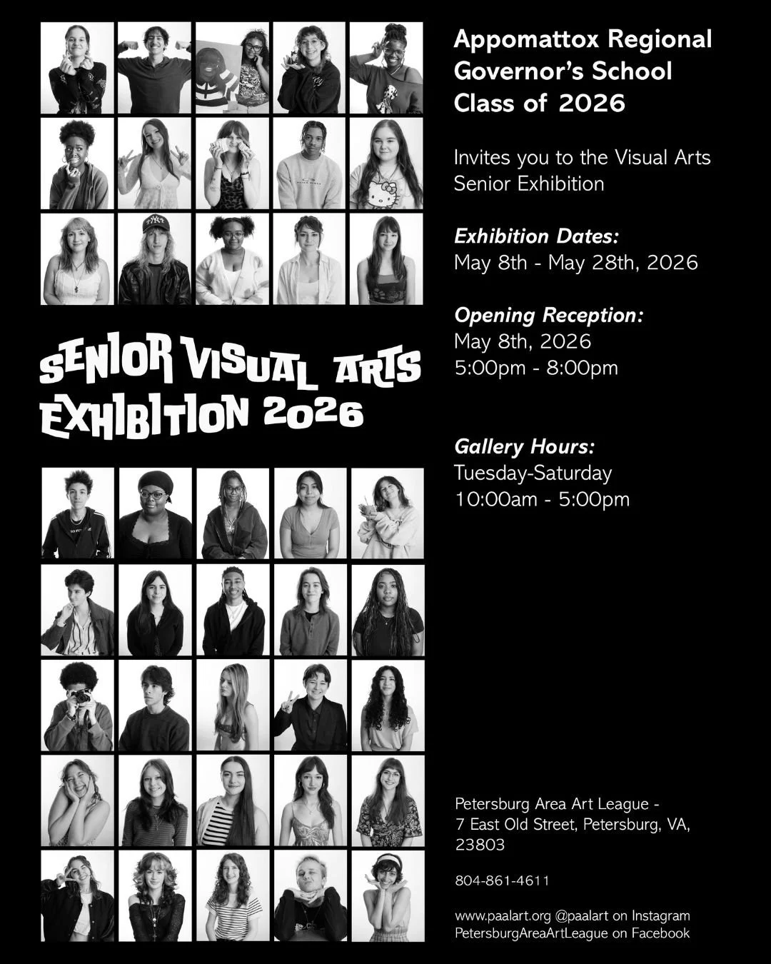 Appomattox Regional Governor's School Senior Visual Art Exhibition 2026