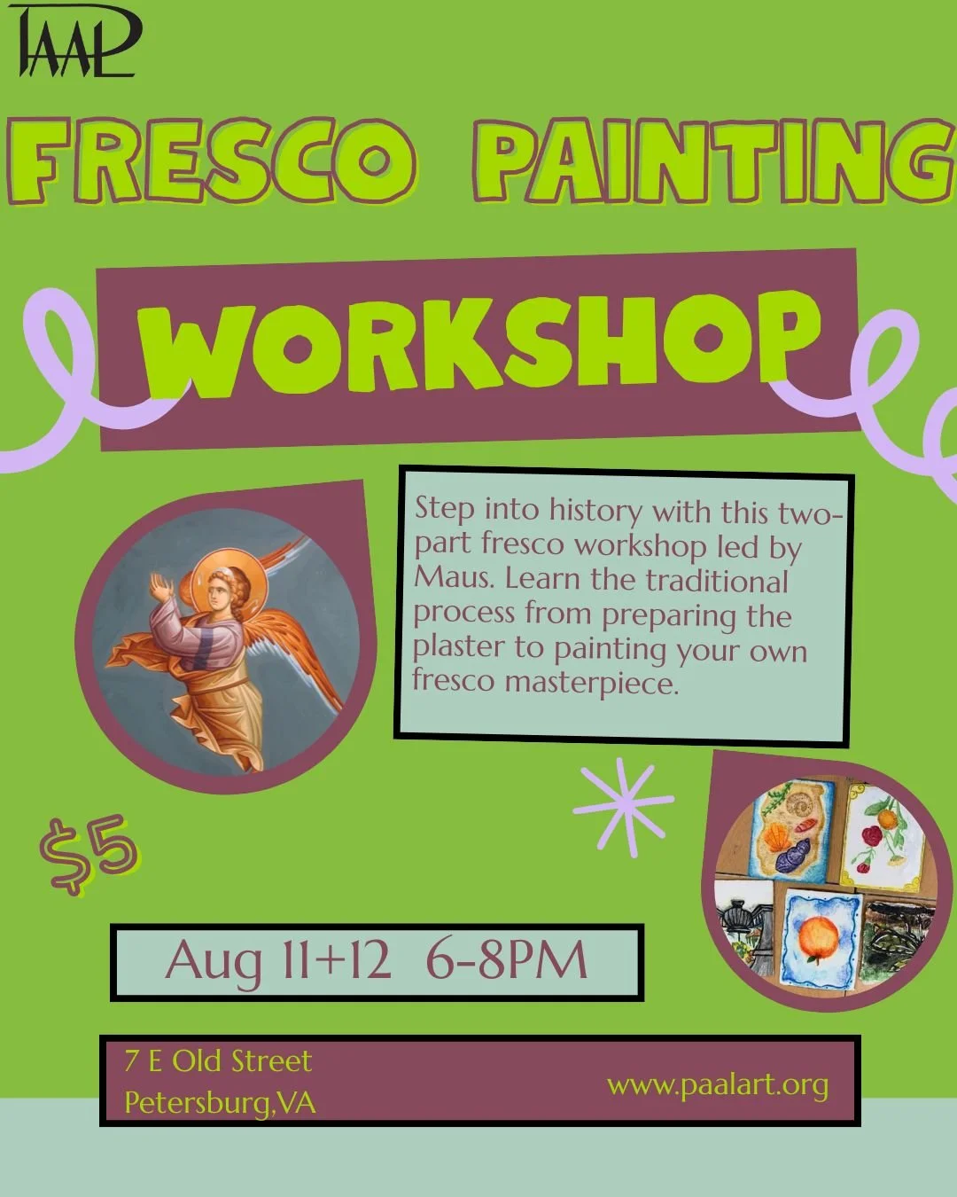 Fresco Painting Workshop with Maus Part II August 12