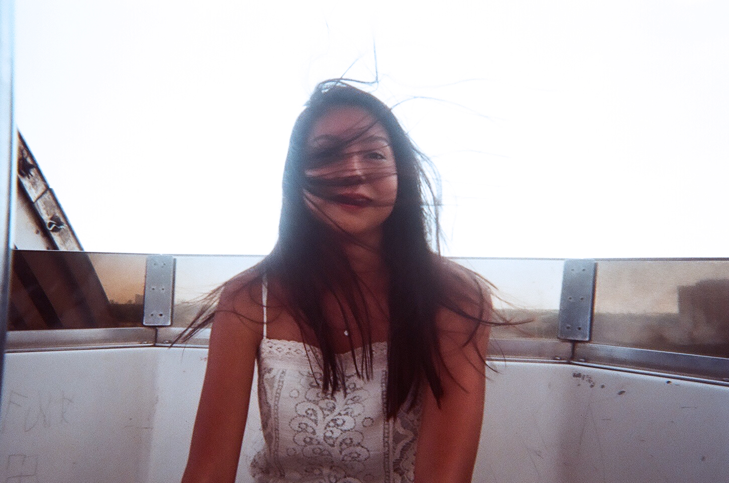 On a ferris wheel with pal Ragan at Big Guava Music Festival (May 2015)