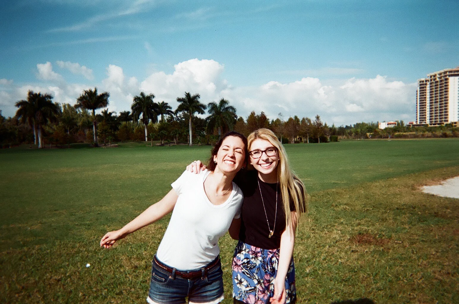 My pal Annie and I at a picnic at a local park (Dec. 2014)