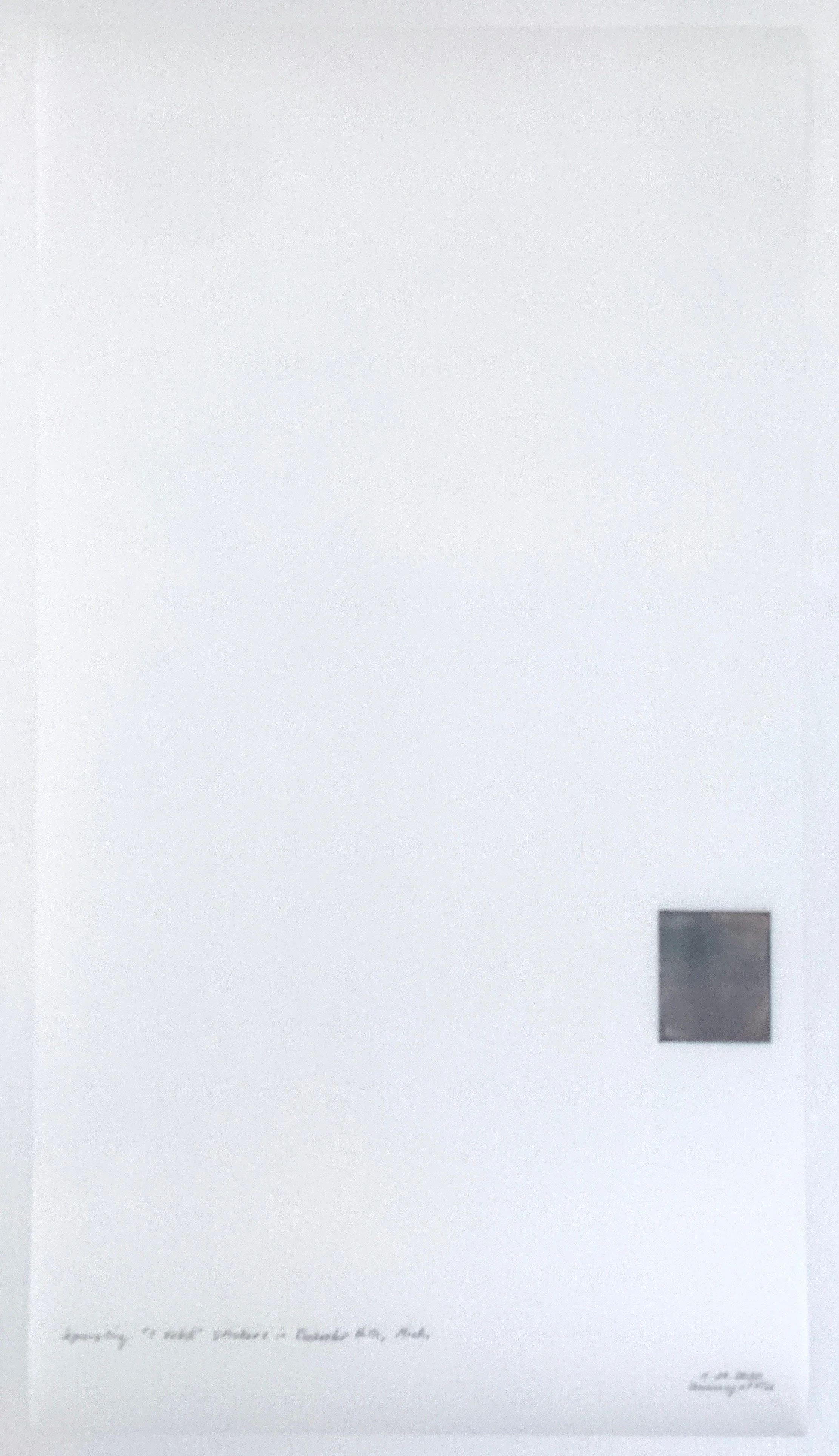 A Week in Times  - 2020 Acrylic on polyester resin film, 22 x 12 inches