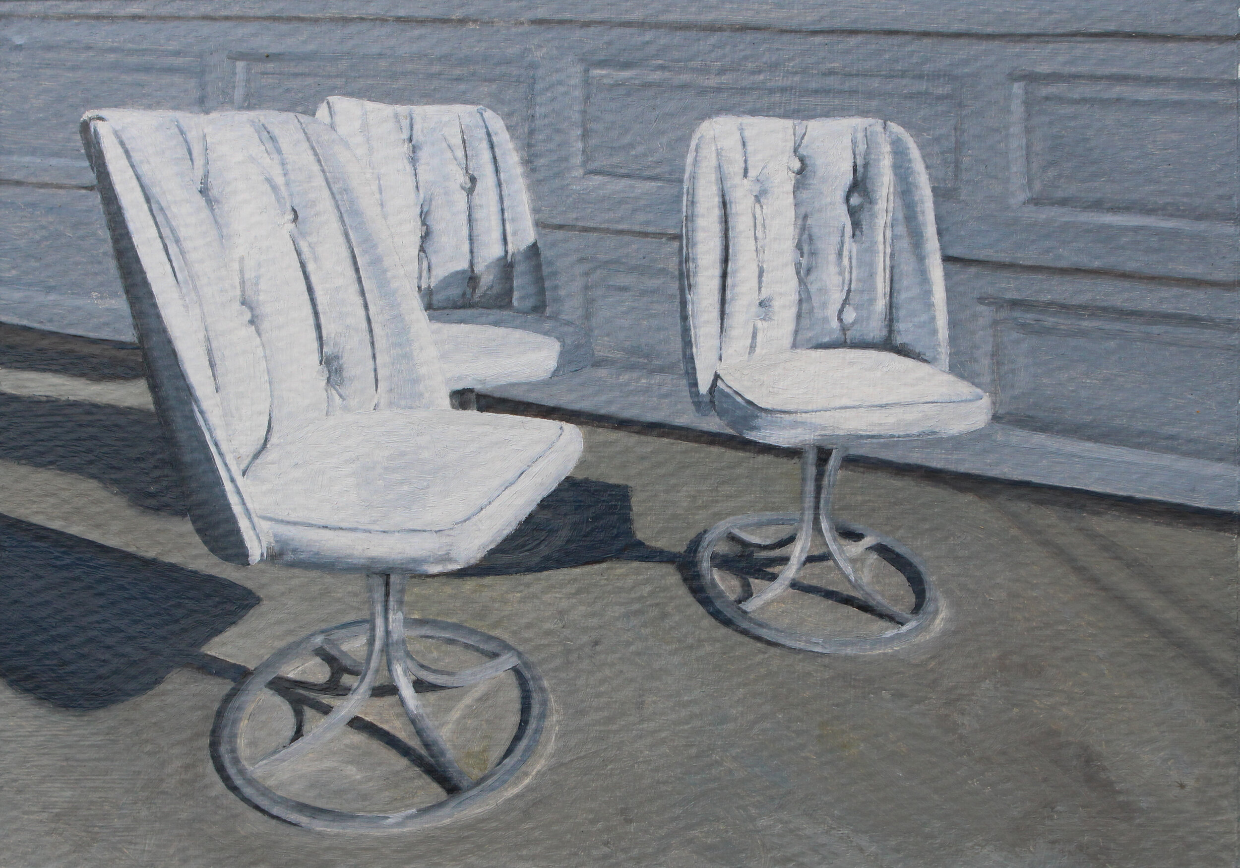  Chair 10, 2020  oil on paper  5 x 7 in 