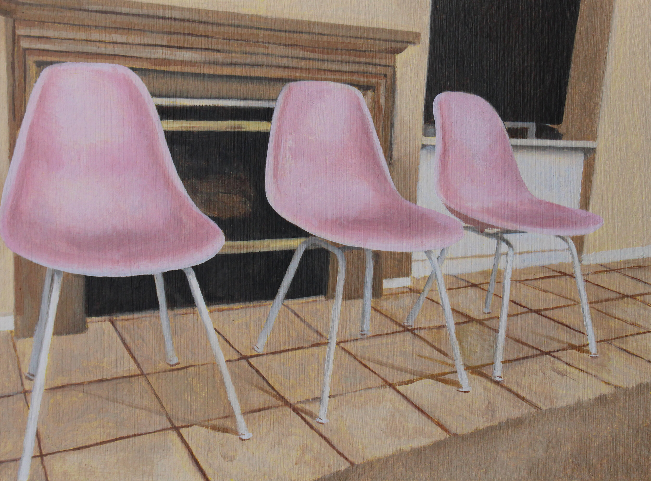 Chair 14, 2020  oil on paper  6 x 8 in 