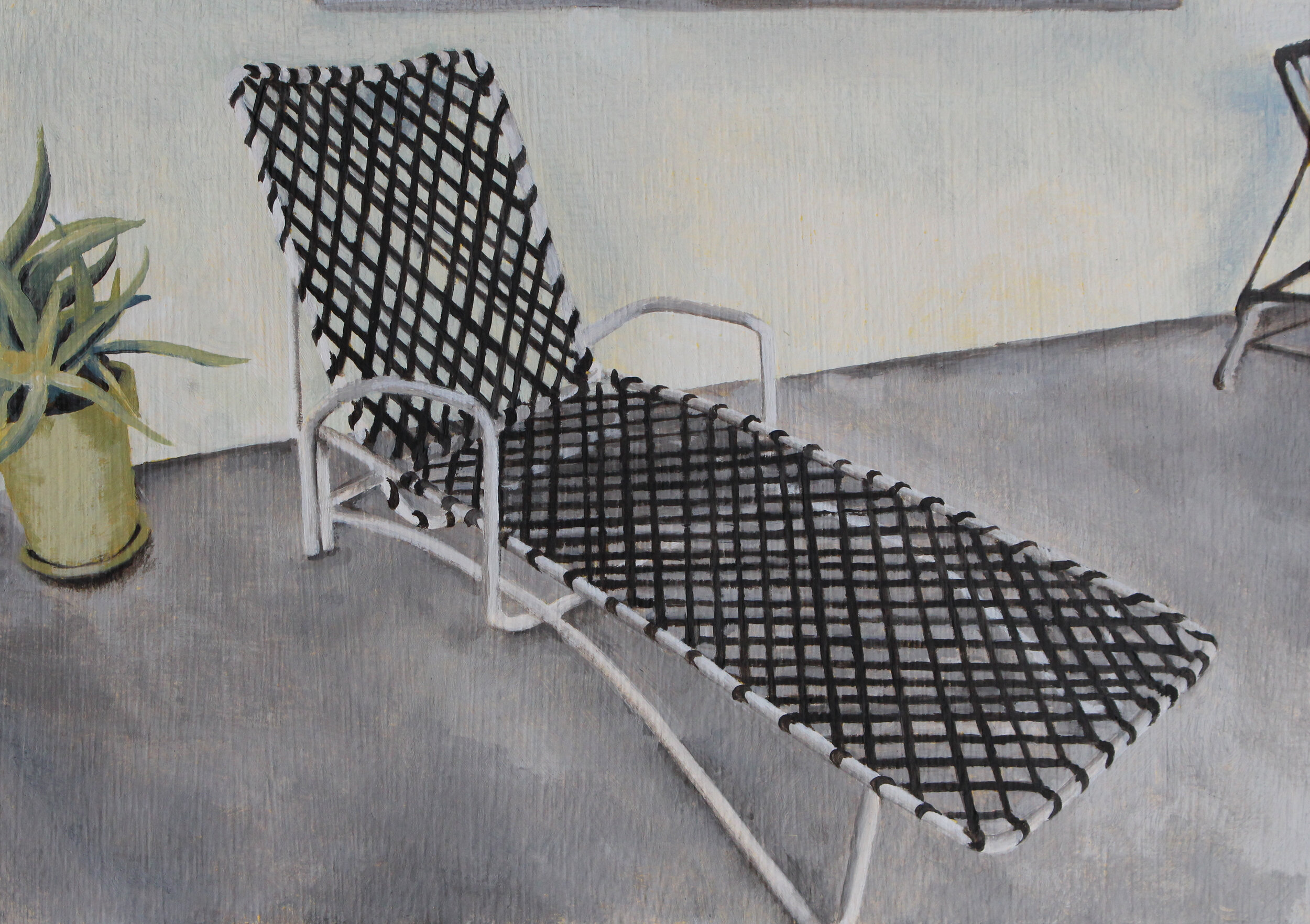  Chair 15, 2020  oil on paper  6 x 8 in 