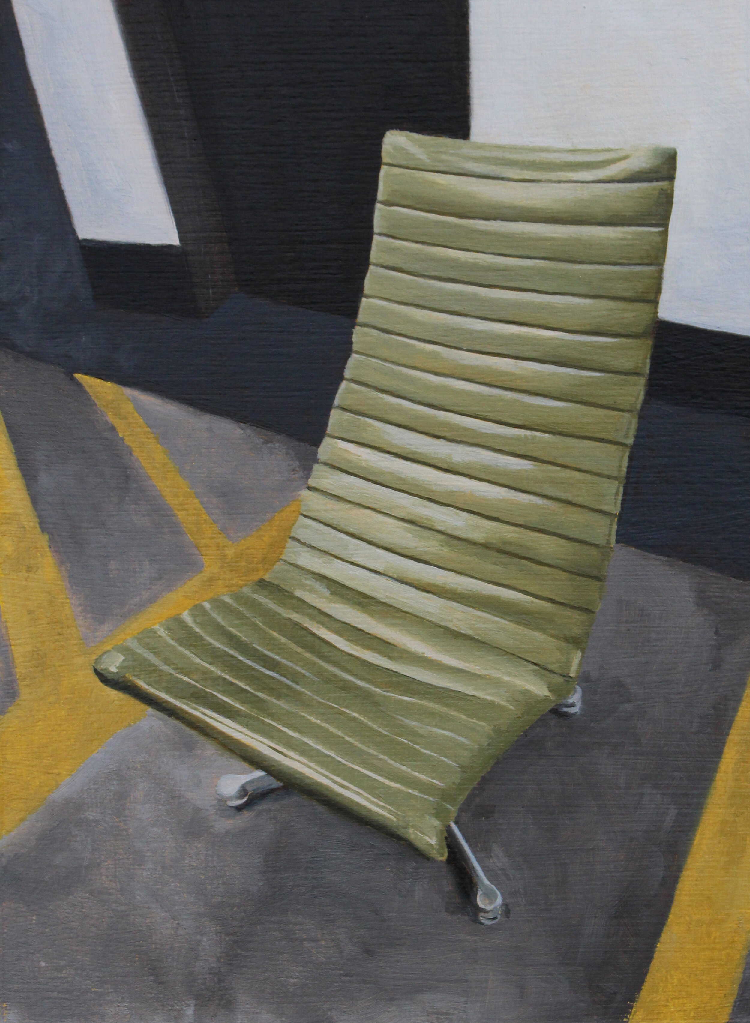  Chair 16, 2020  oil on paper  8 x 6 in 