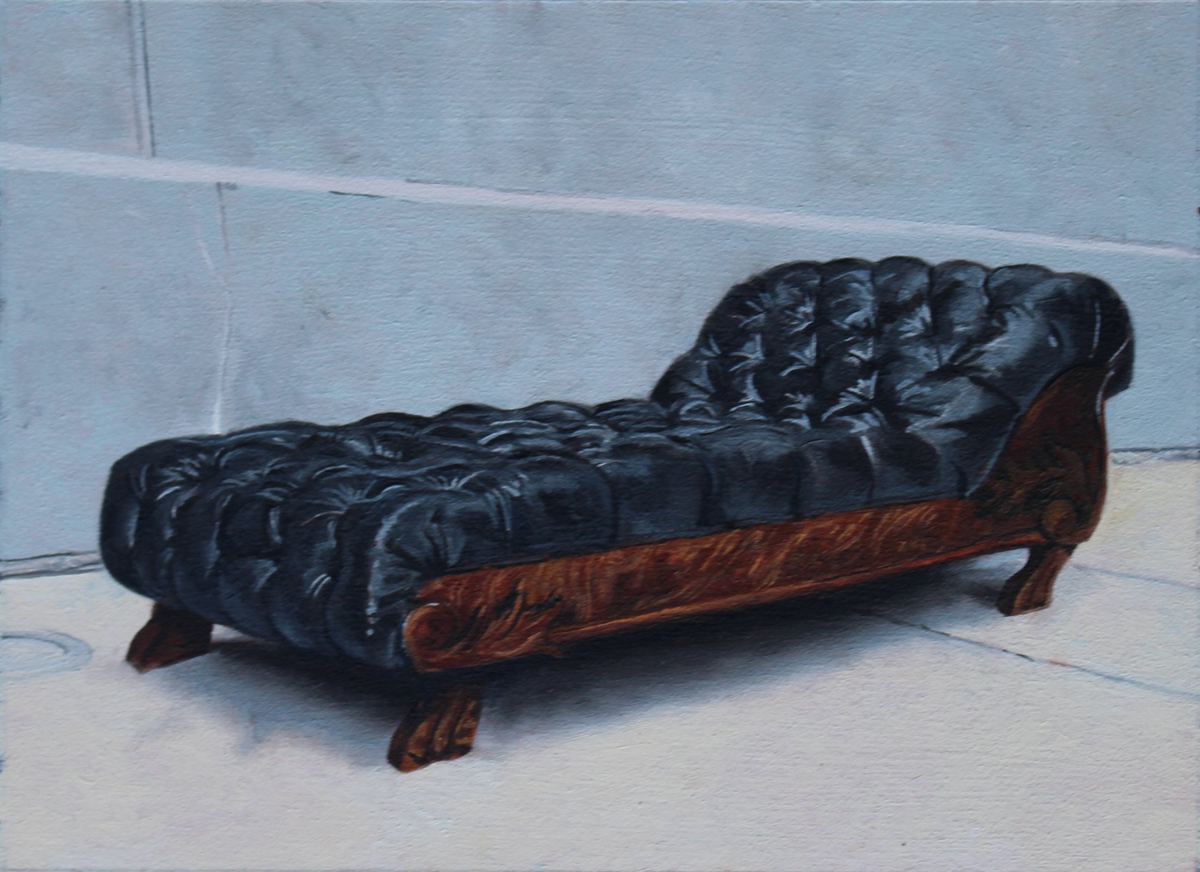  Chair 21 (Downtown), 2023  oil on paper  8 x 6 in 