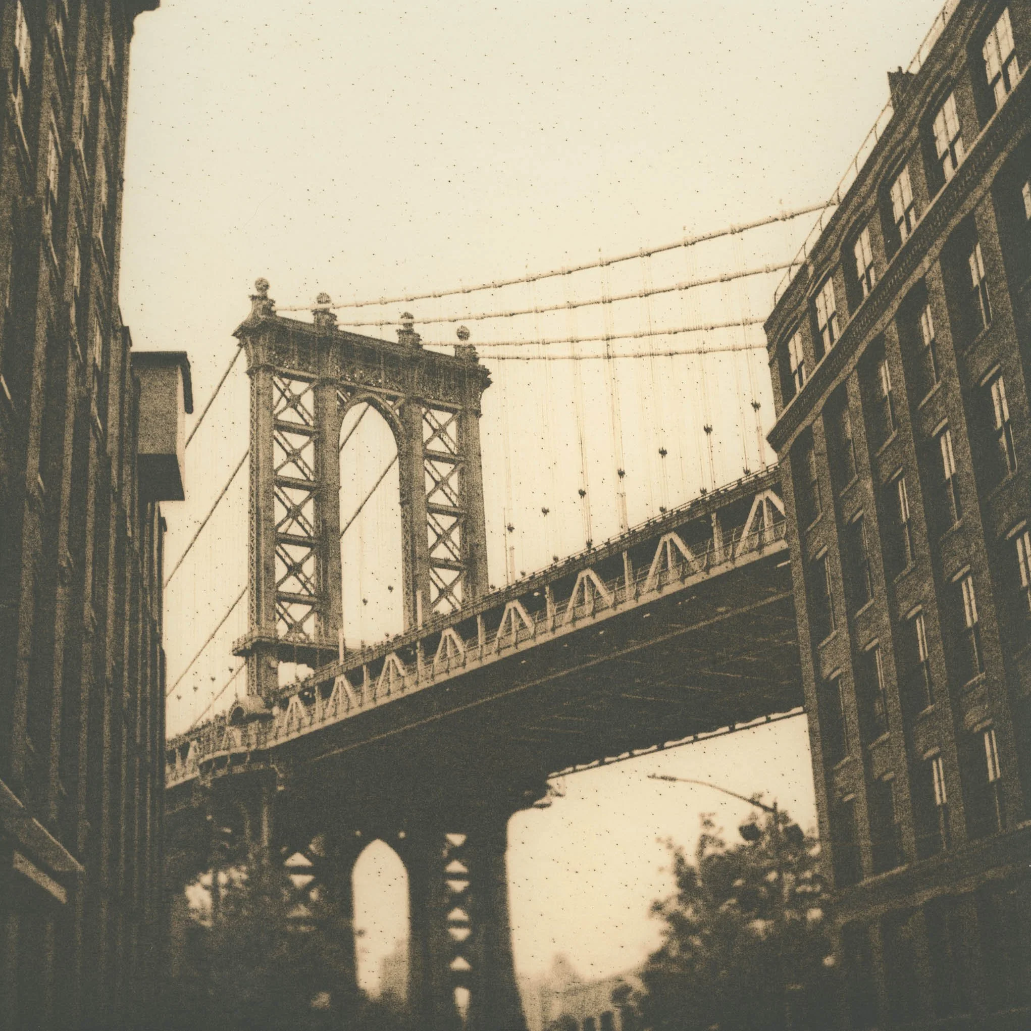 Cat.002 | Brooklyn Bridge - Lith Process | 120 film | Kodak Tri-X | Digital file from original negative