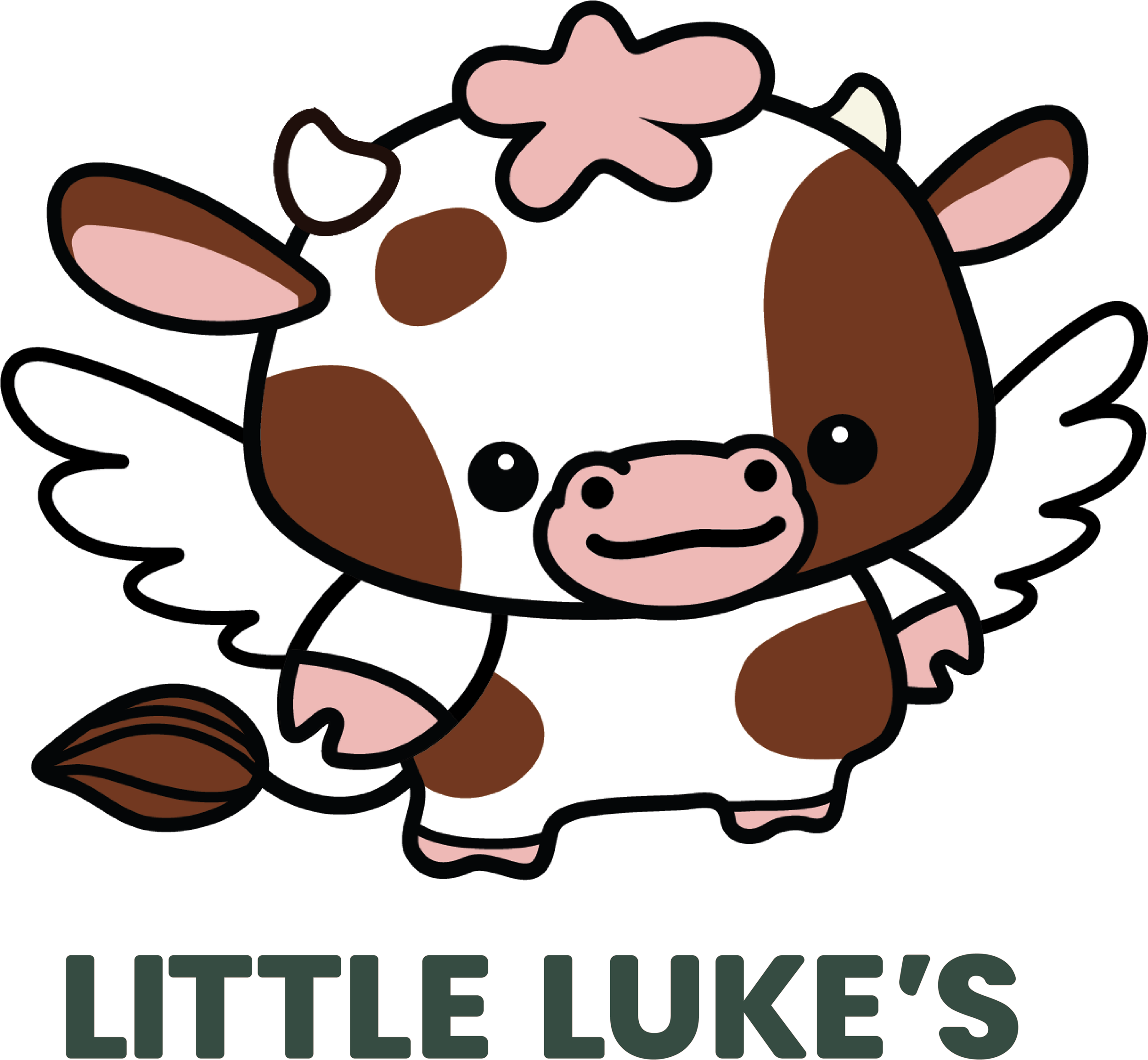 Little Luke's Title and Mascot- a cute and cuddly flying ox
