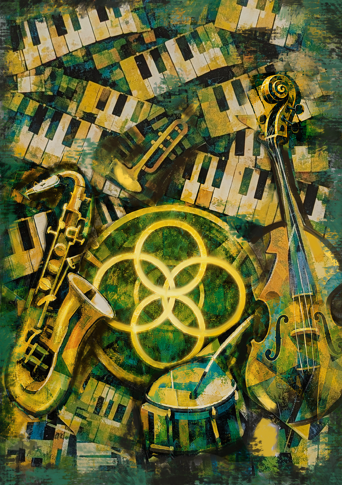 Jazz in the Gardens- Rita Lazaro Artwork