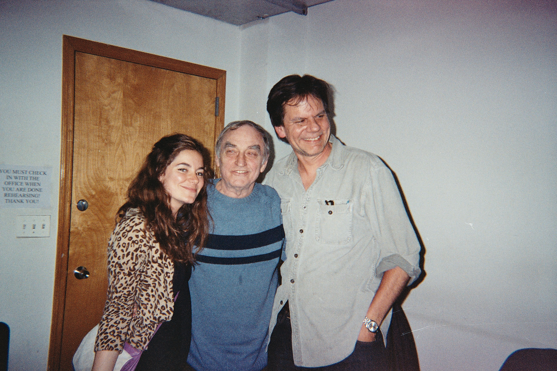 Peter backstage with Lanford Wilson