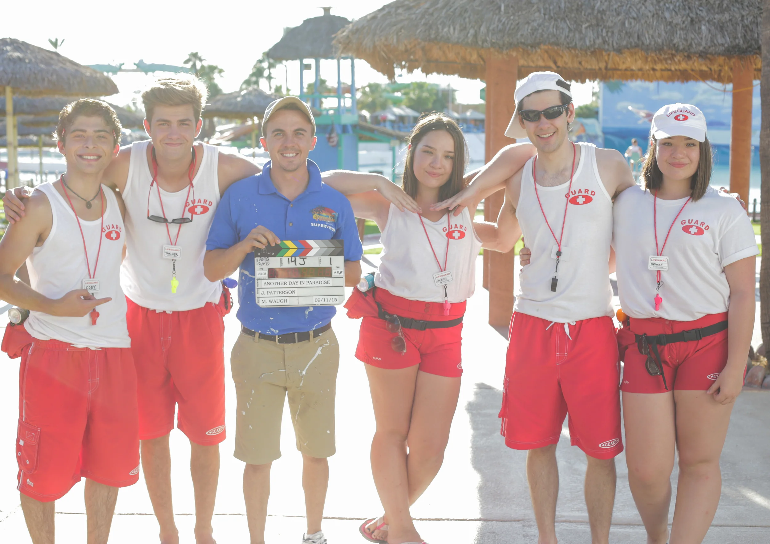 LEFT TO RIGHT (Ryan Ochoa, Cameron Palatas, Frankie Muniz, Autumn Patterson, Brendan Robinson, & Paige Patterson)