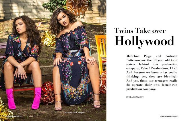 Madeline Paige and Autumn are TAKING OVER HOLLYWOOD! Have you gotten your copy of Hollywood Weekly from @barnesandnoble ? Grab yours before they are all gone! 👏🏼👏🏼👏🏼
.
.
.
#hollywoodweekly #onceuponadream #take2productions #filmmaker