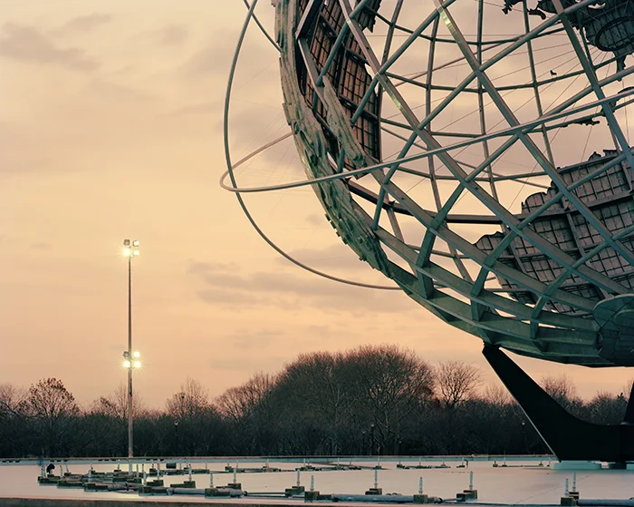 New York 1964 World’s Fair, “Peace Through Understanding,” Unisphere at Dusk, 2010 Digital C-Print Edition of 10 (5 of each size) 16”x20” – $650 11”x14” – $400