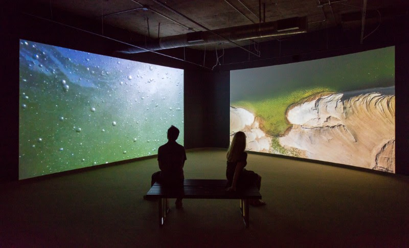 High Water Mark, 10 minutes 35 seconds, 4 channel video installation, 2016 commissioned by the Savannah College of Art and Design