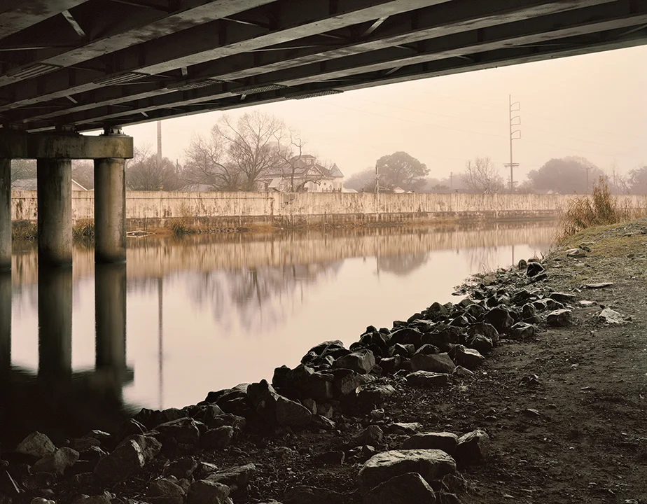 Orleans Avenue Outfall Canal, Lakeview , 2018. Digital print, 40x50 inches. ©Alison Gootee