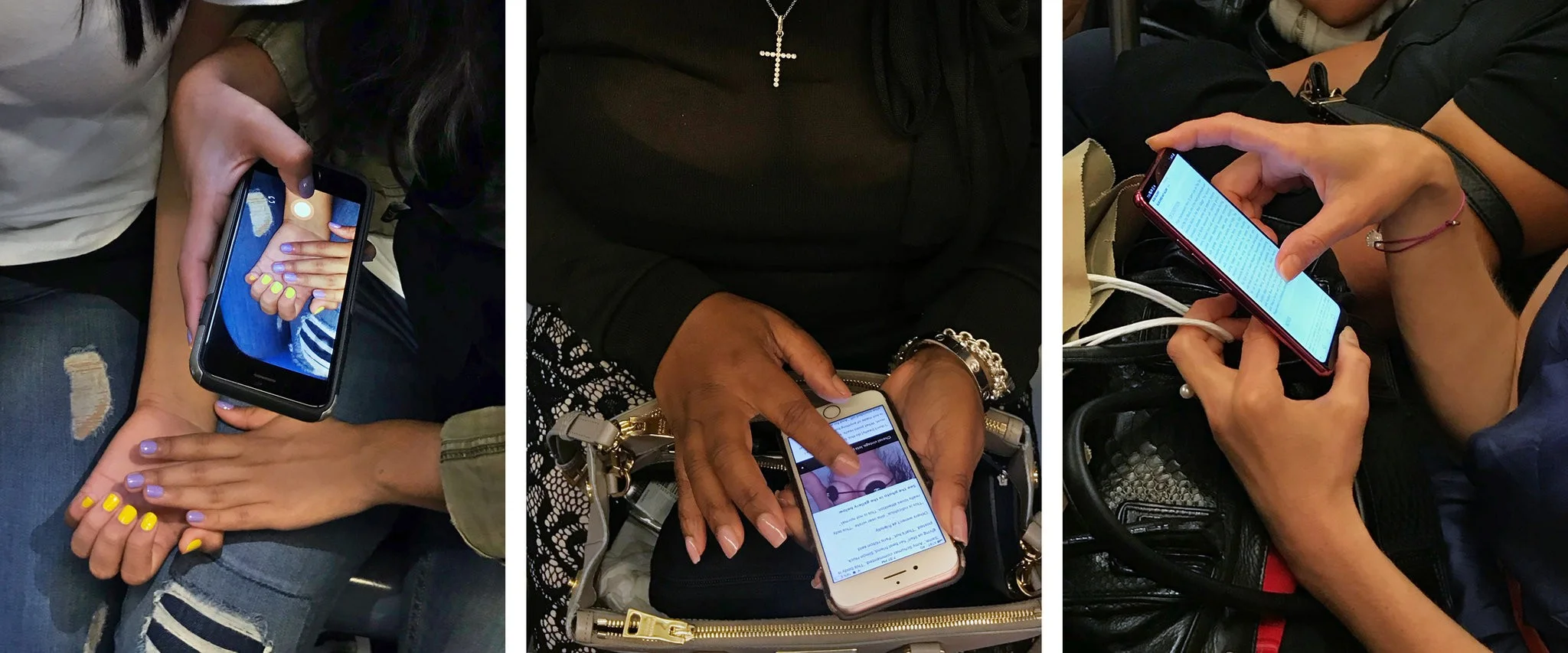 Ryan’s work “Subway Hands” as featured in NYT