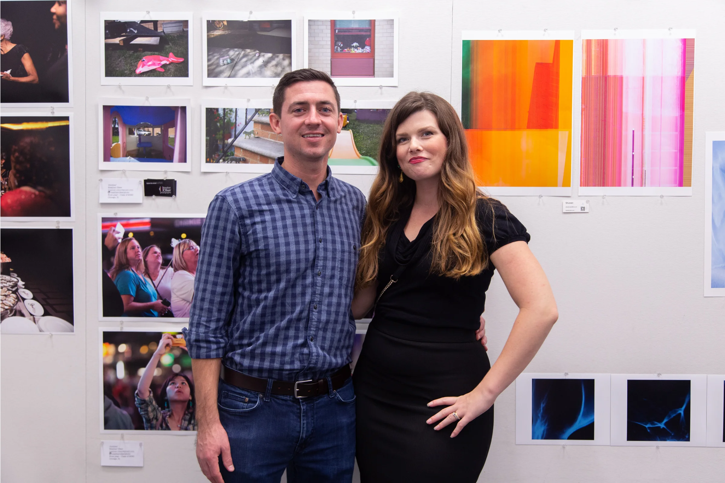 Heather Olker and guest enjoying her first Fall Salon.