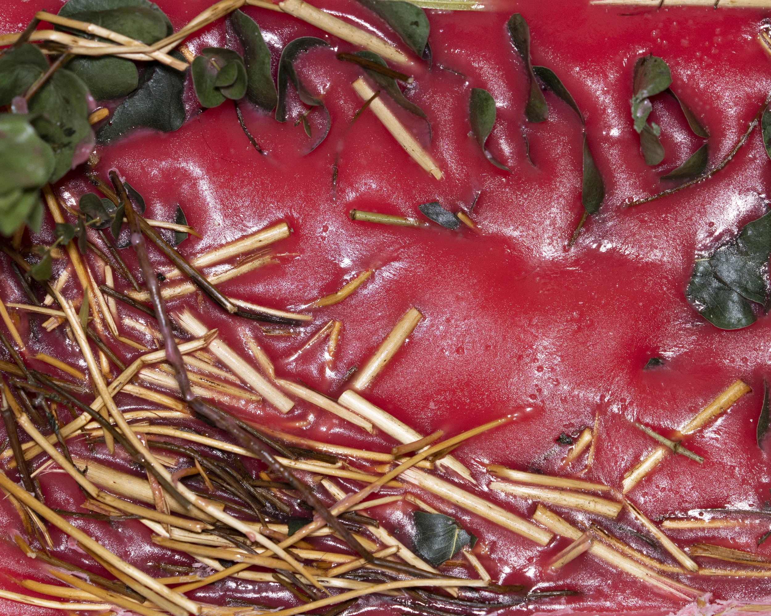 Votive 03 , 2019, sculpture, 8 inches x 12 inches x 5 inches, paraffin wax, misc. material, pilon