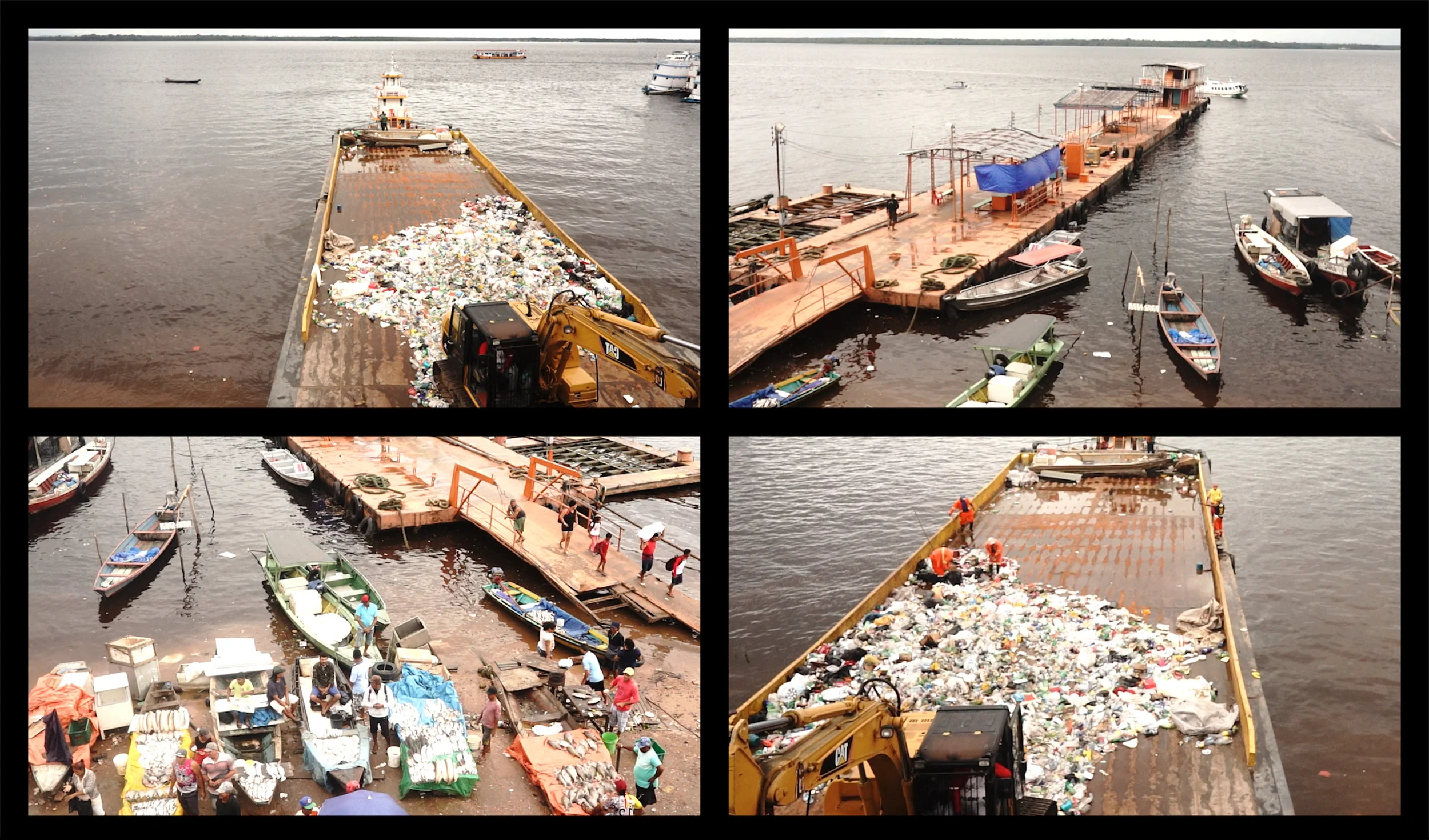Marina do David Dystopia of a Jungle city, and the Human of Nature , 27 minutes loop, 4 screen Installation film, 2019