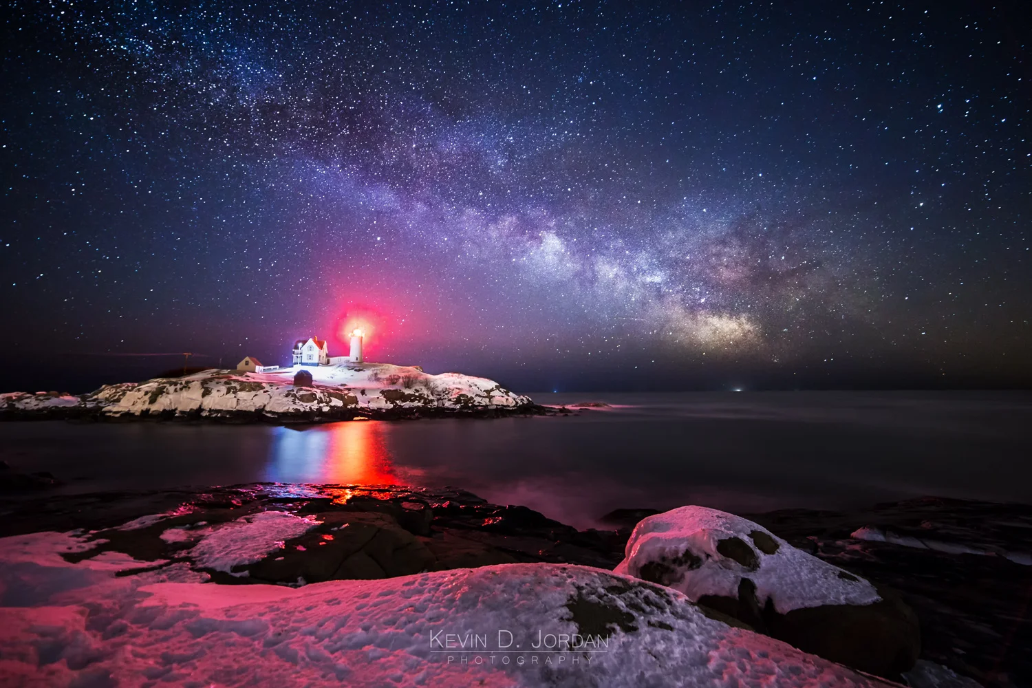"Guiding Light" - Taken at Nubble Light on Cape Neddick, Maine (Kevin D. Jordan Photography)
