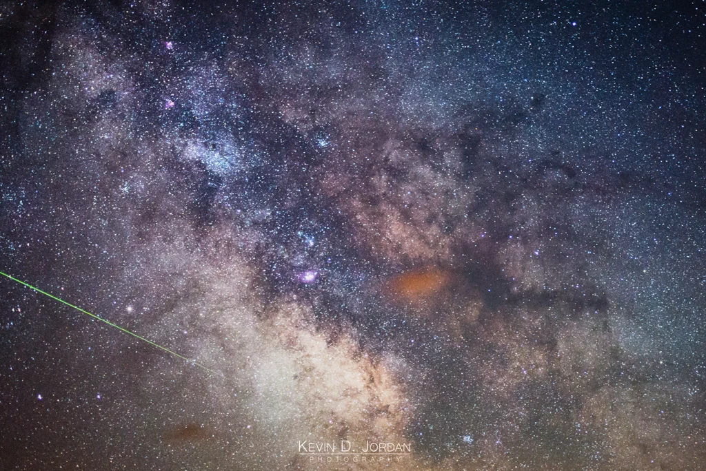 Milky Way And Meteors