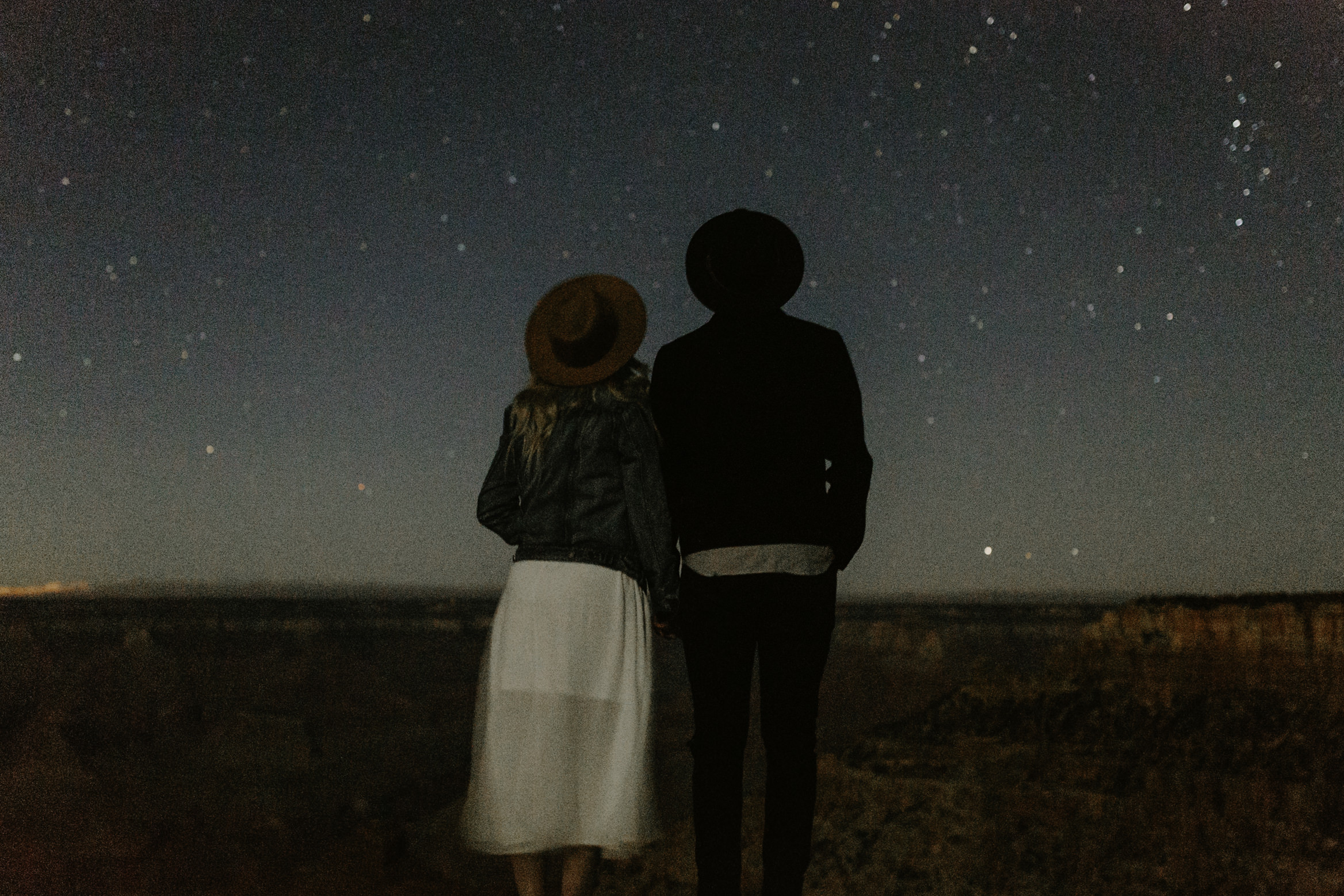 Grand Canyon National Park Nighttime Star Engagement Session