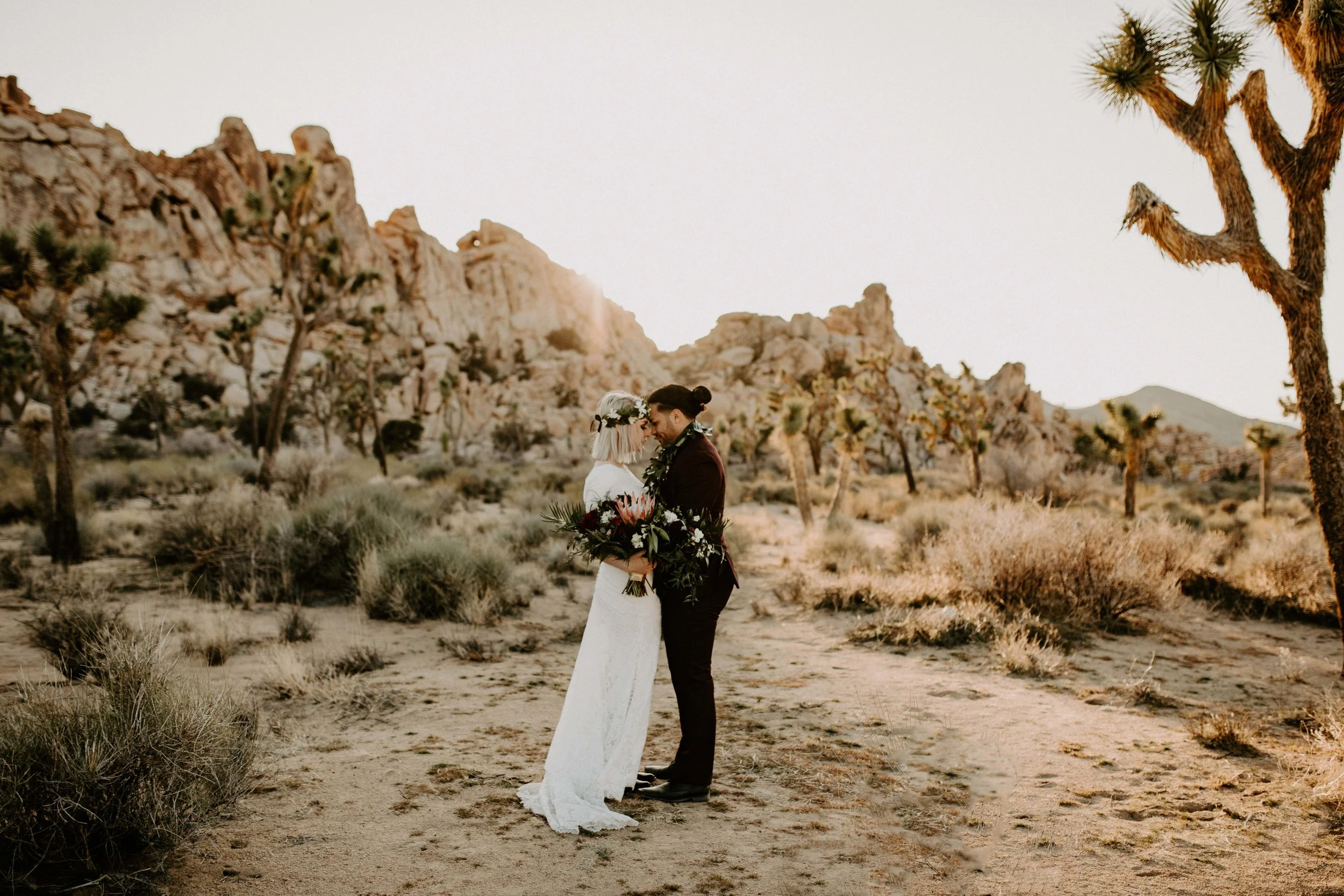 Elopement in Joshua Tree National Park in California