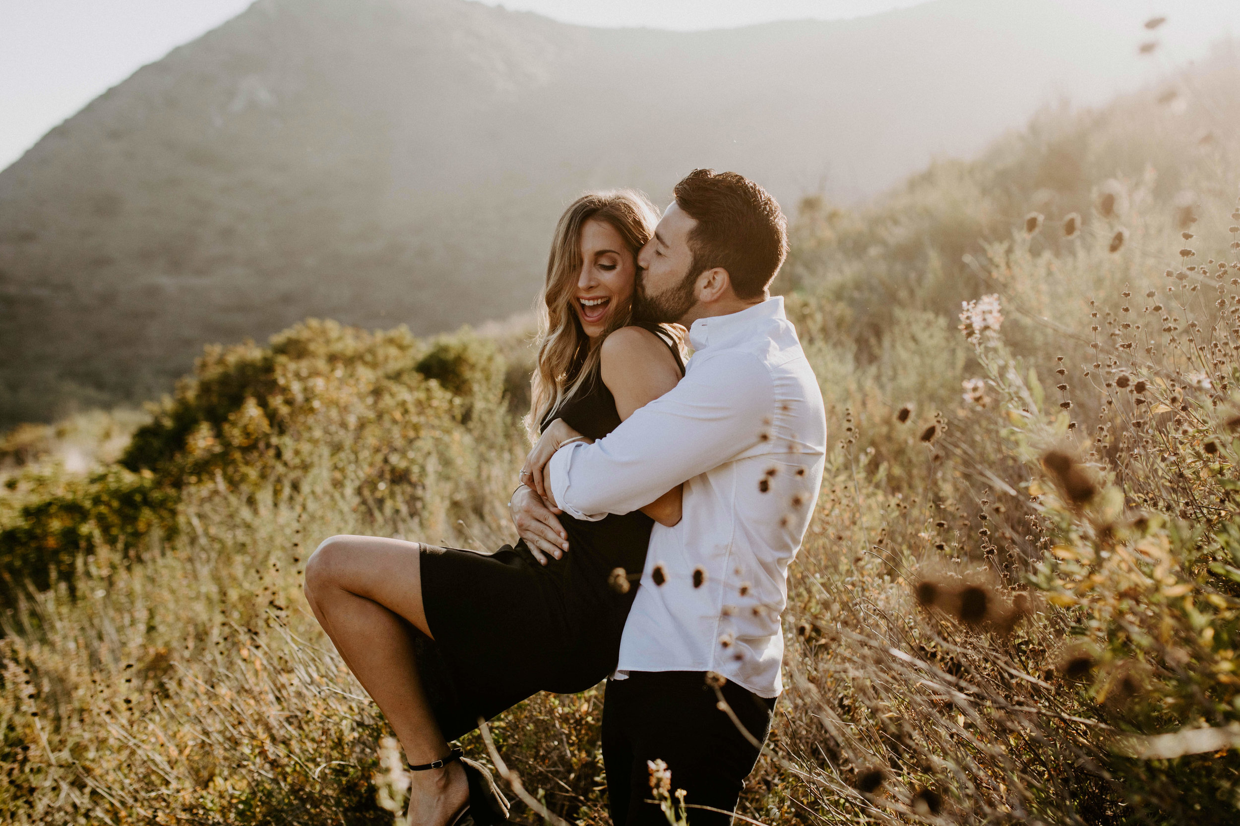 Engagement session in the Santa Monica Mountains in Malibu, CA