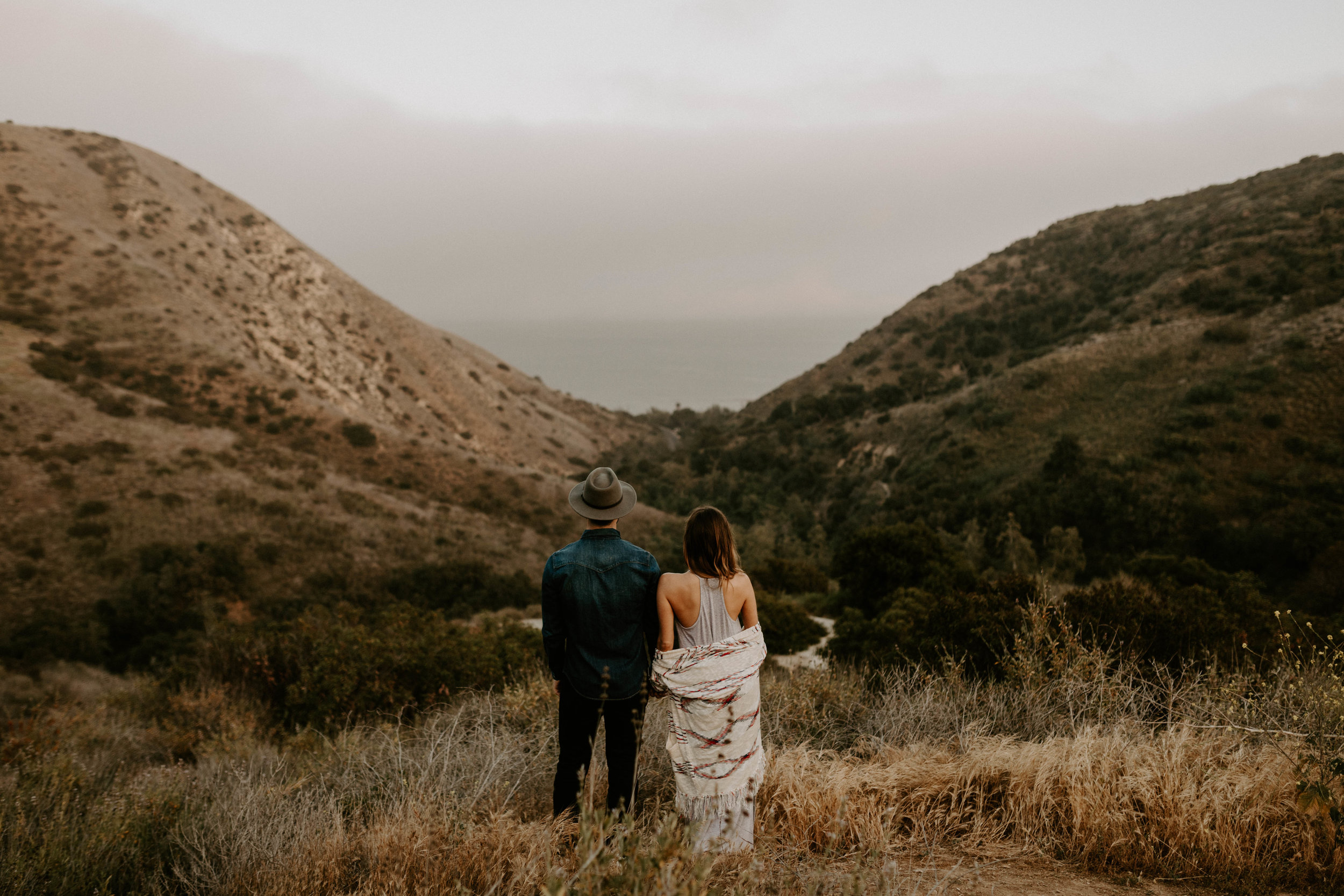 Engagement session in the Santa Monica Mountains in Malibu, CA