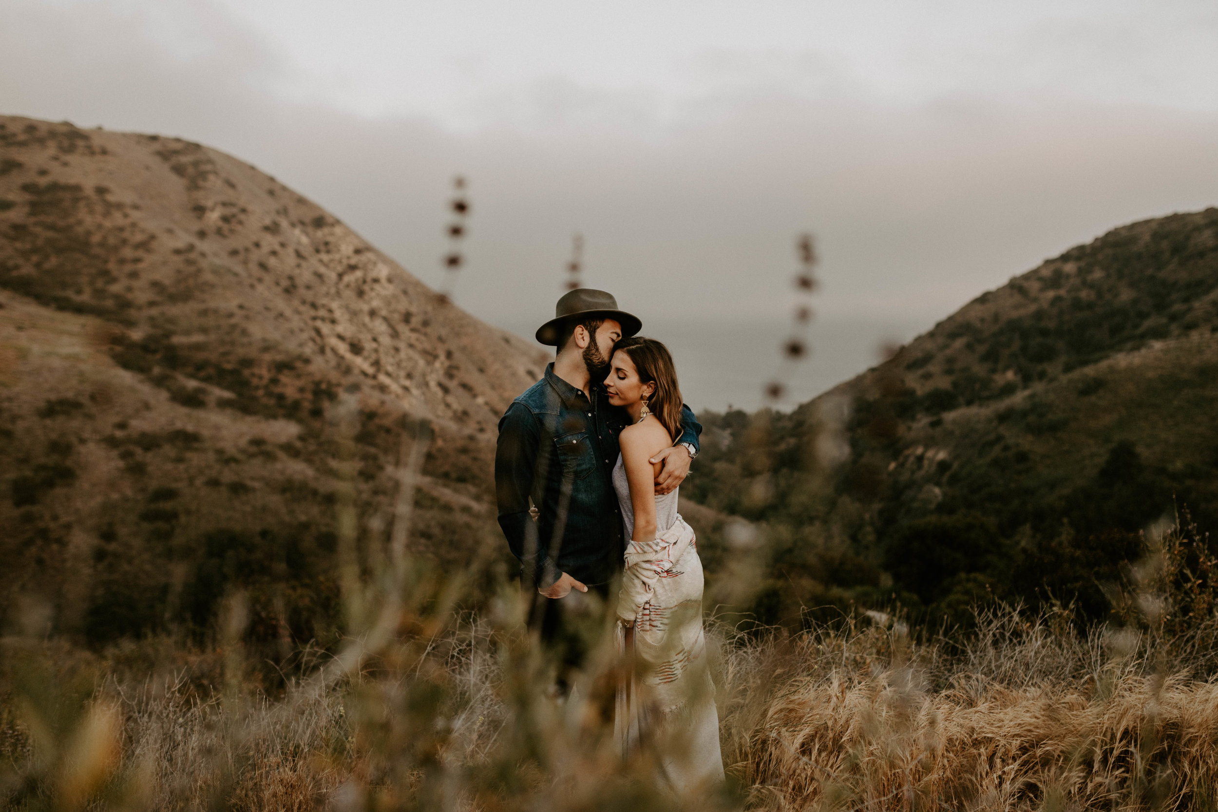 Engagement session in the Santa Monica Mountains in Malibu, CA