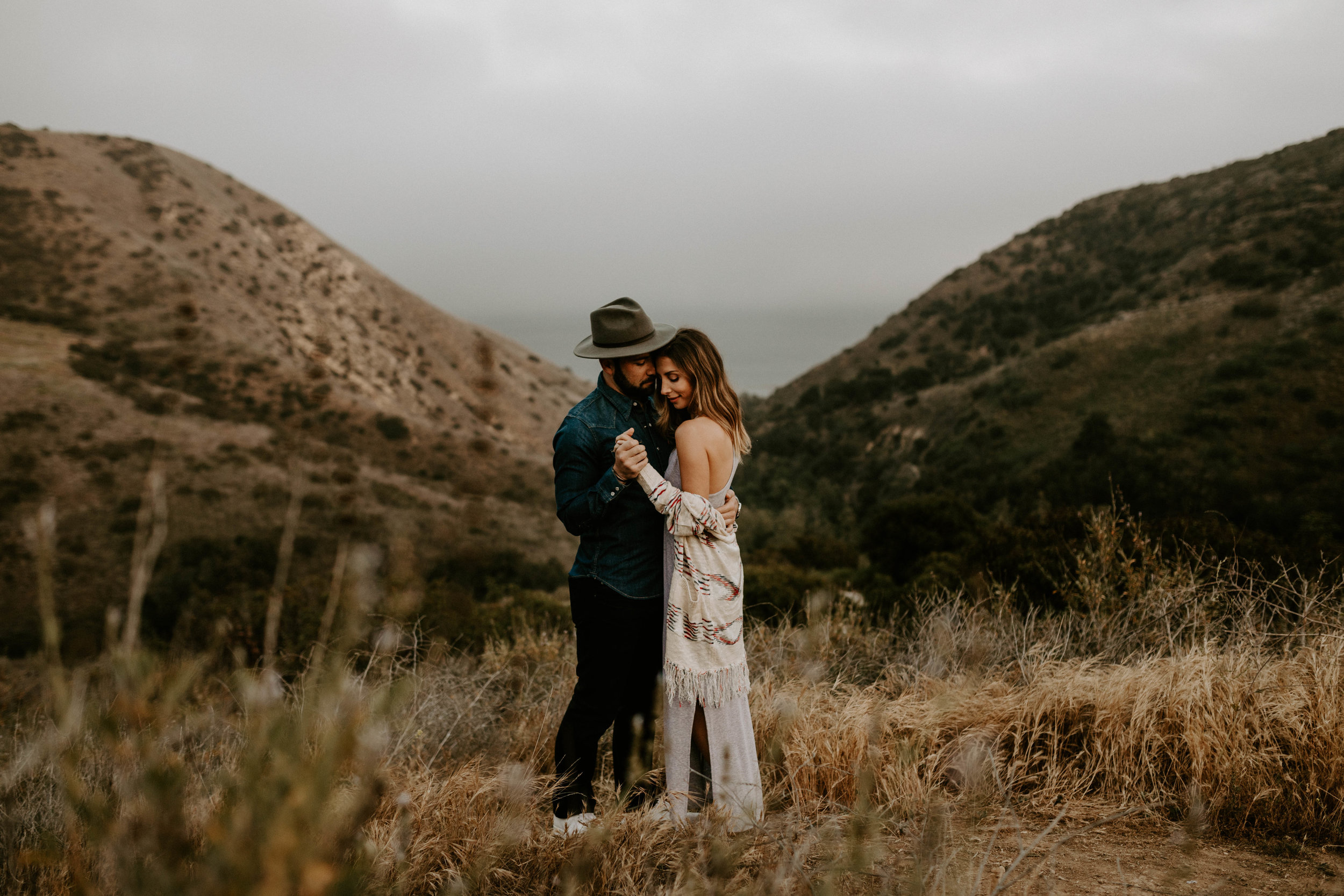 Engagement session in the Santa Monica Mountains in Malibu, CA