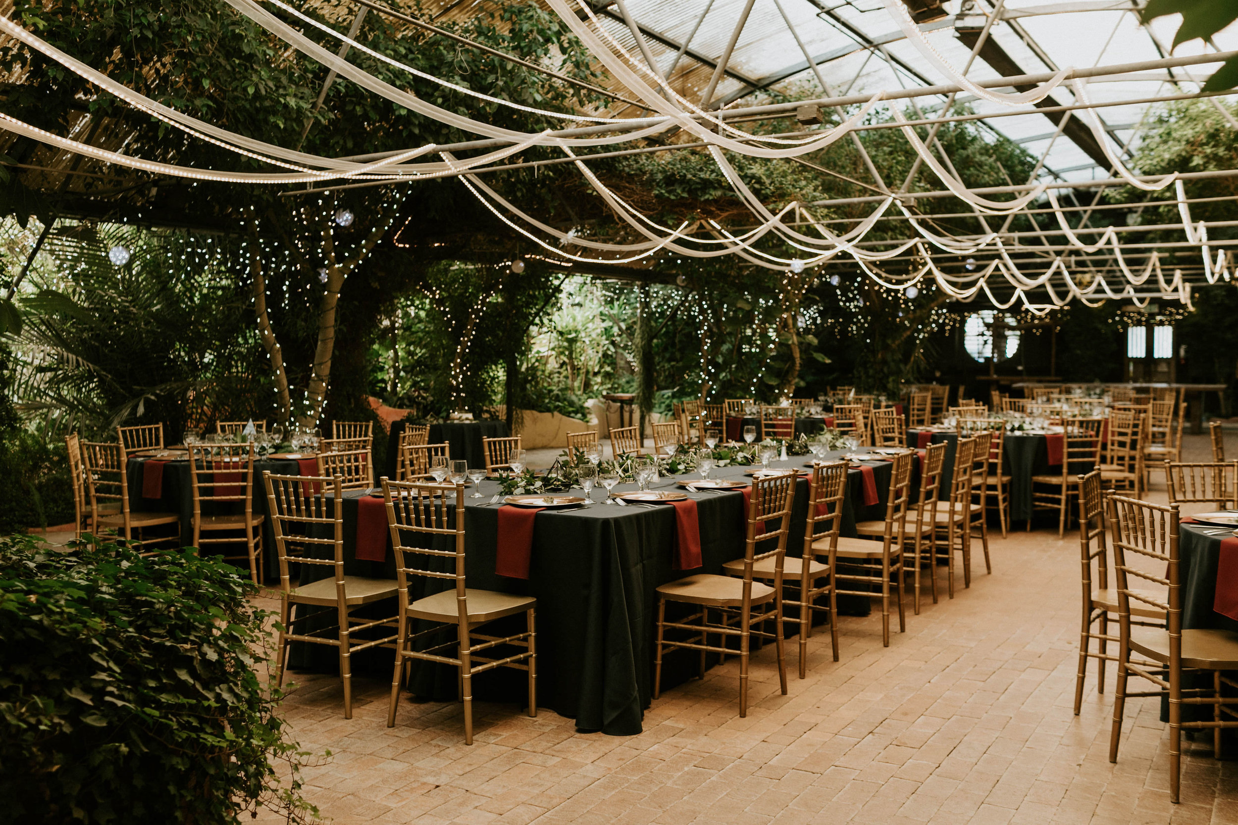 The wedding reception space at Boojum Space