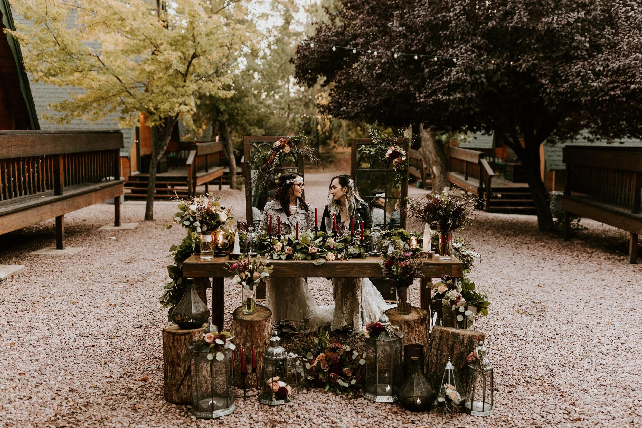 Reception space at Cabins on Strawberry Hill in Arizona
