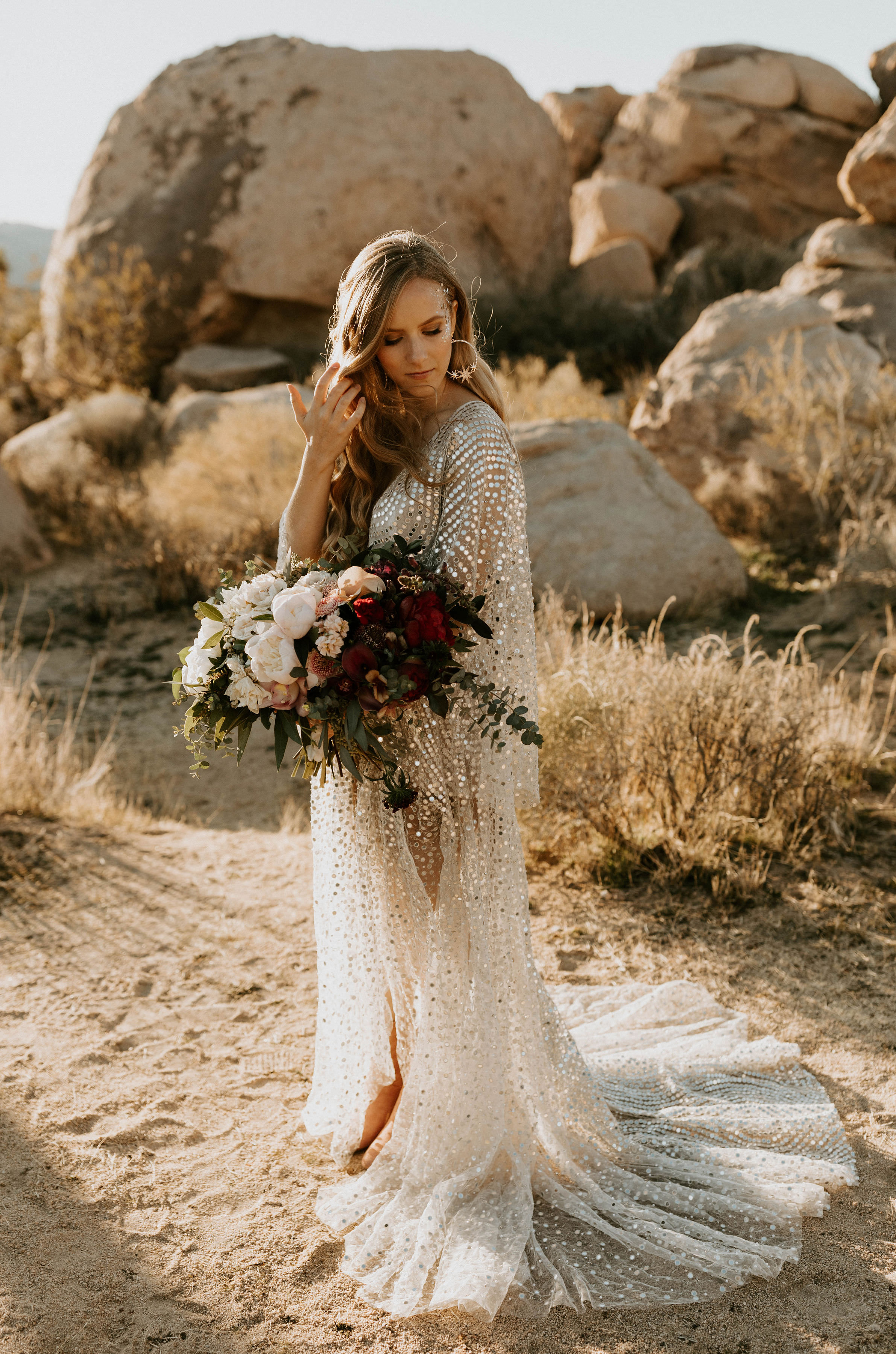 Bride in Joshua Tree National Park