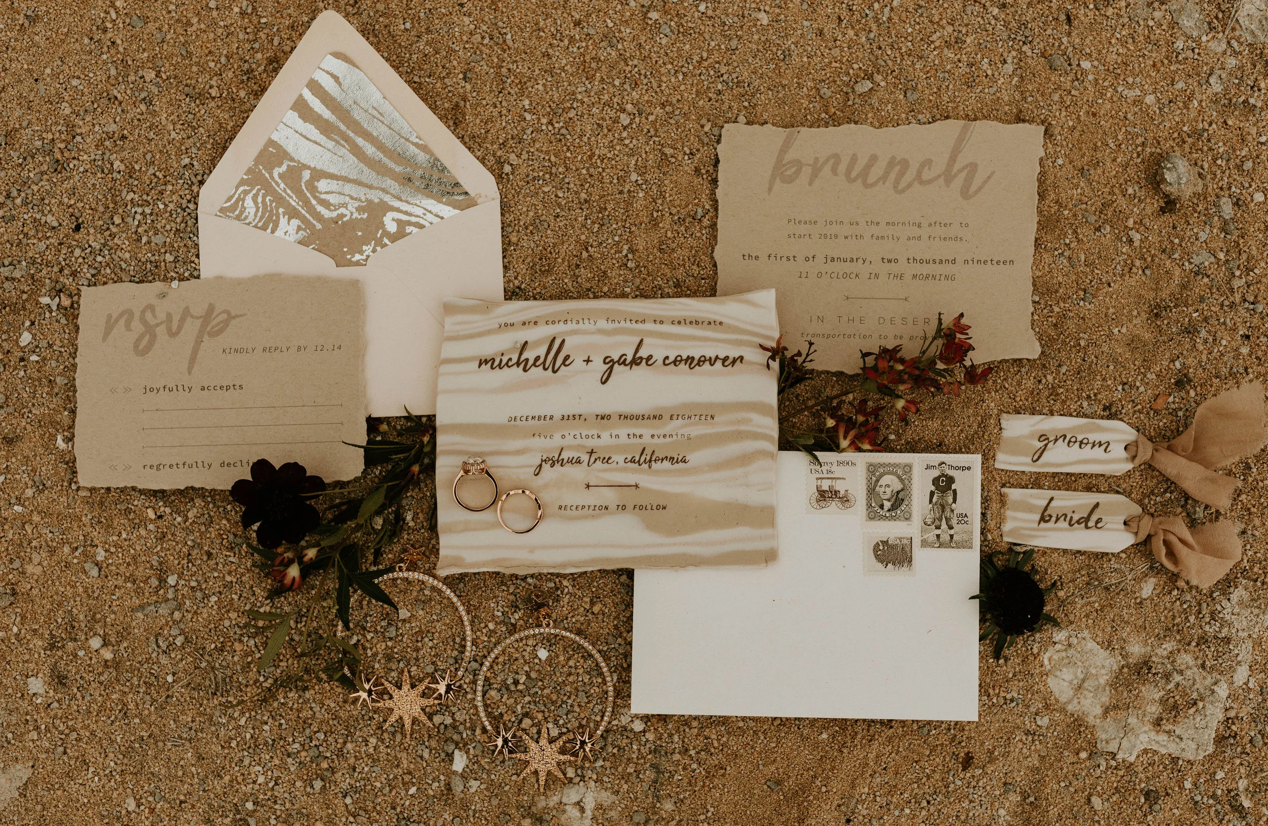Clay Invitation Suite in Joshua Tree