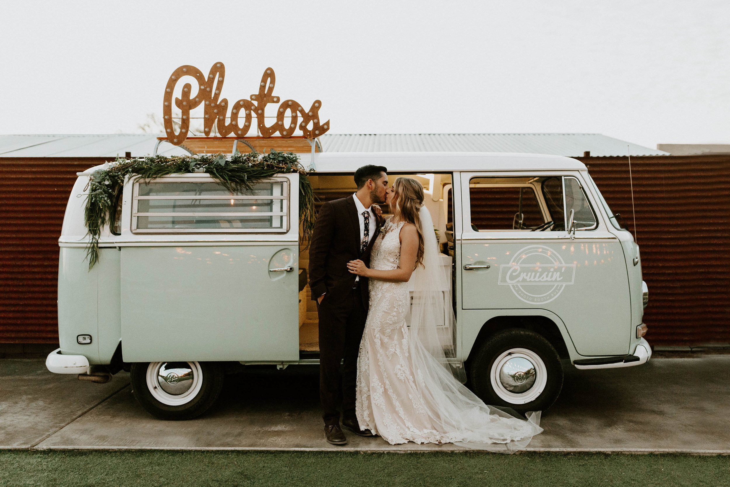 Photo Booth VW Bus at Paseo Wedding Venue