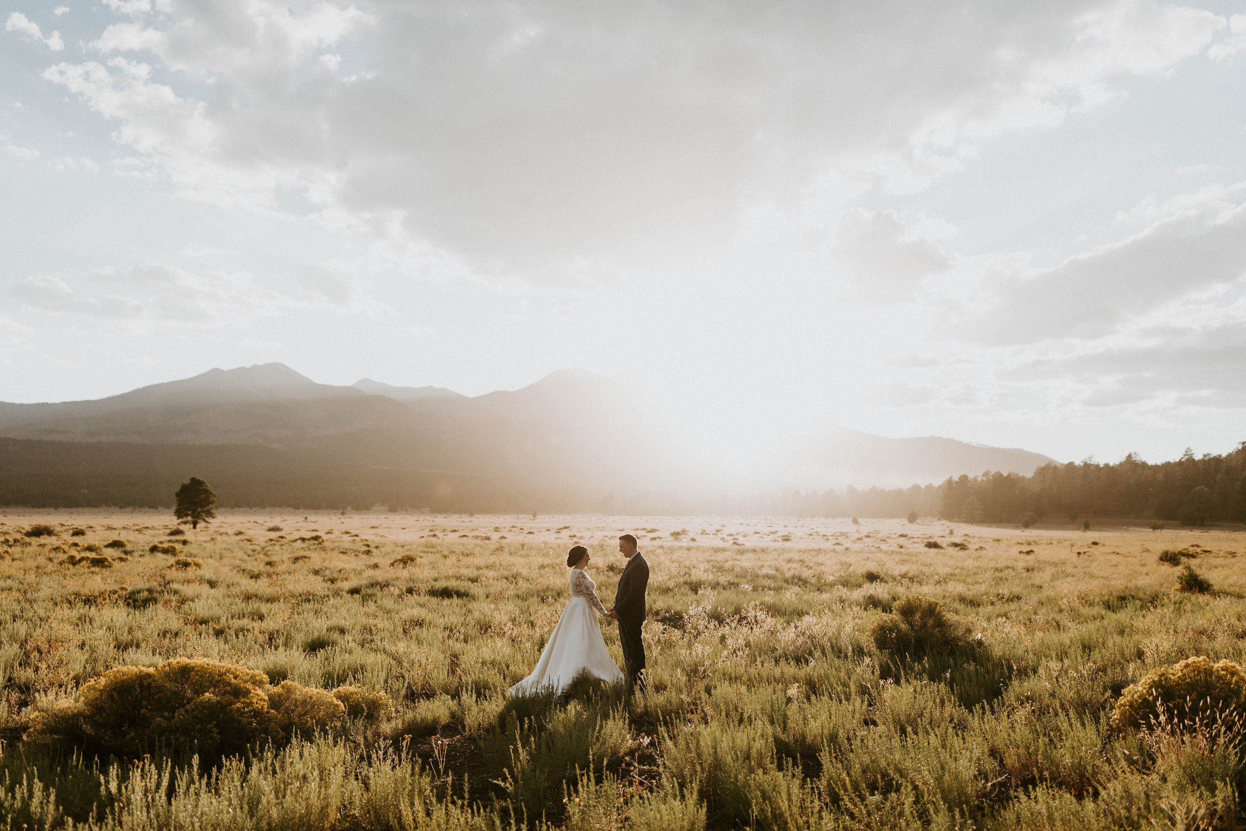 Wedding at Sunset Crater Volcano in Flagstaff, Arizona