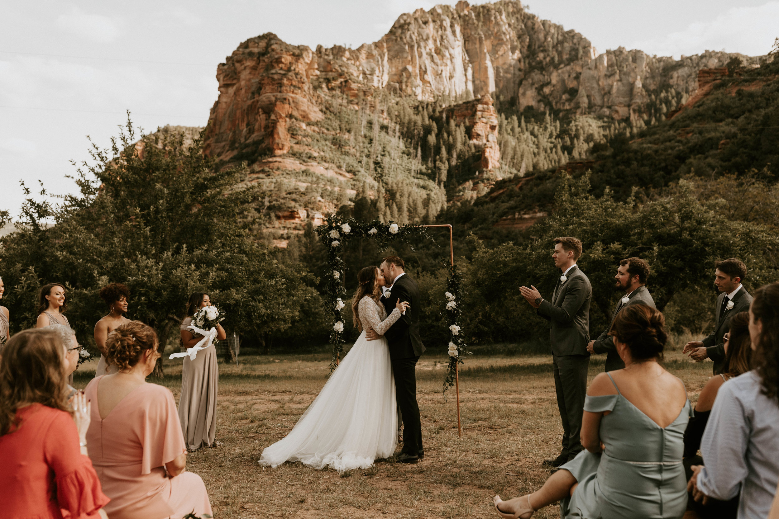 Ceremony Space Intimate Wedding Slide Rock State Park in Sedona, Arizona 