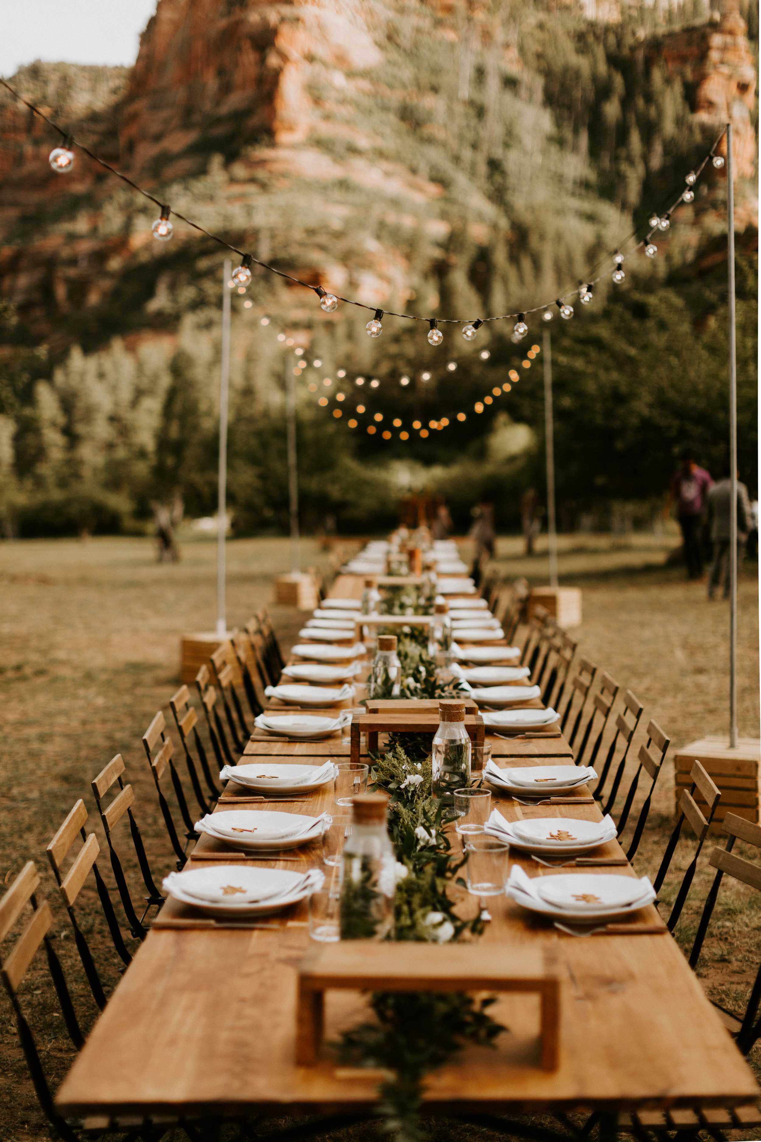 Reception Space Intimate Wedding Slide Rock State Park in Sedona, Arizona 