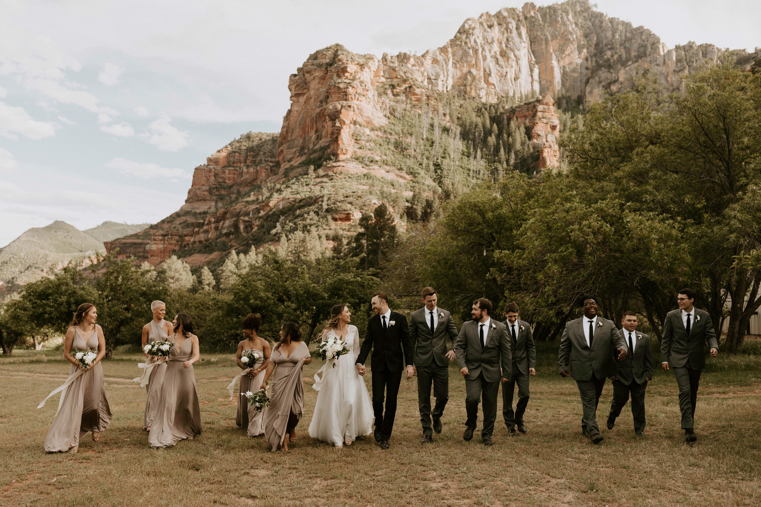 Intimate Wedding Slide Rock State Park in Sedona, Arizona 