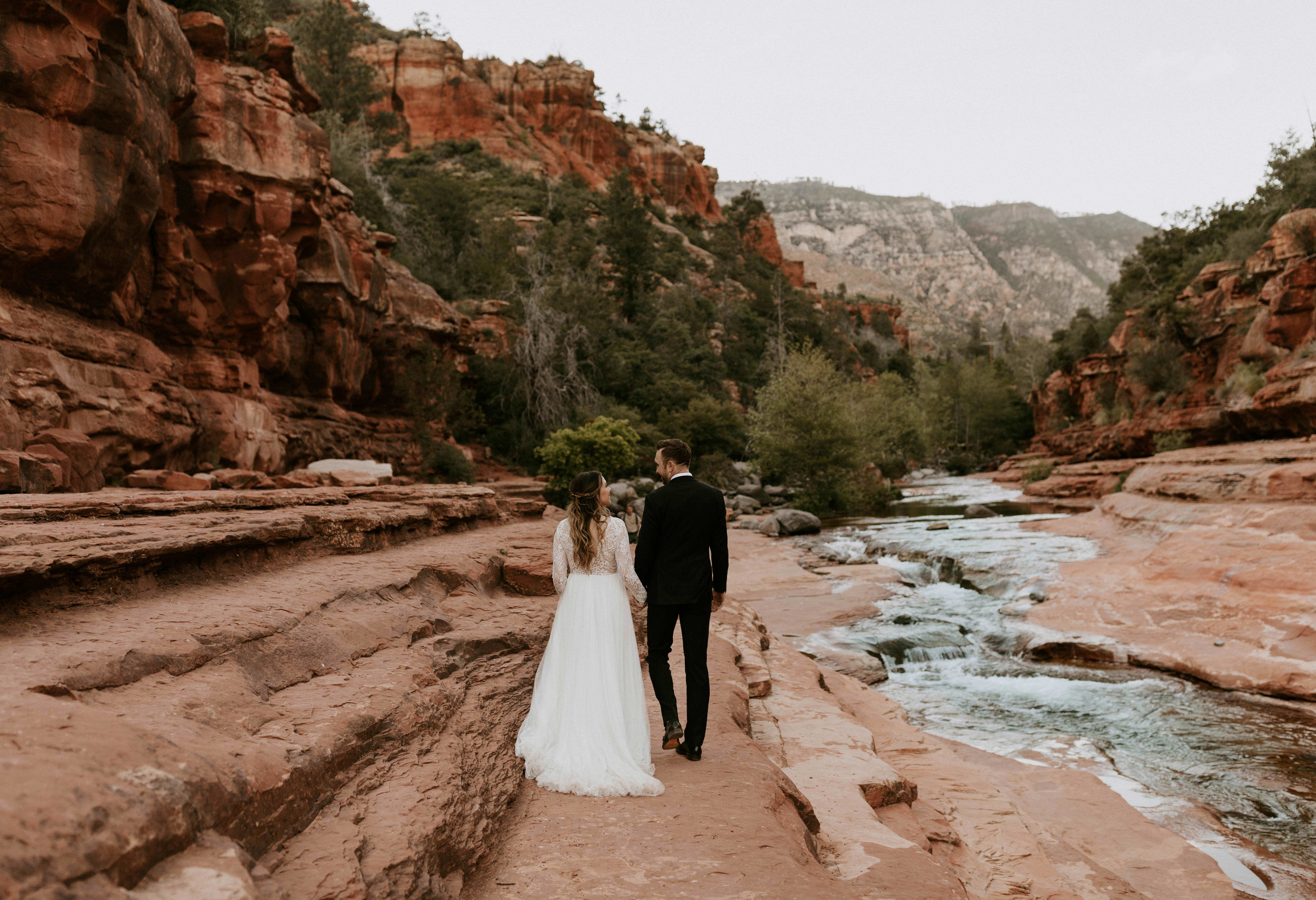 Intimate Wedding Slide Rock State Park in Sedona, Arizona 