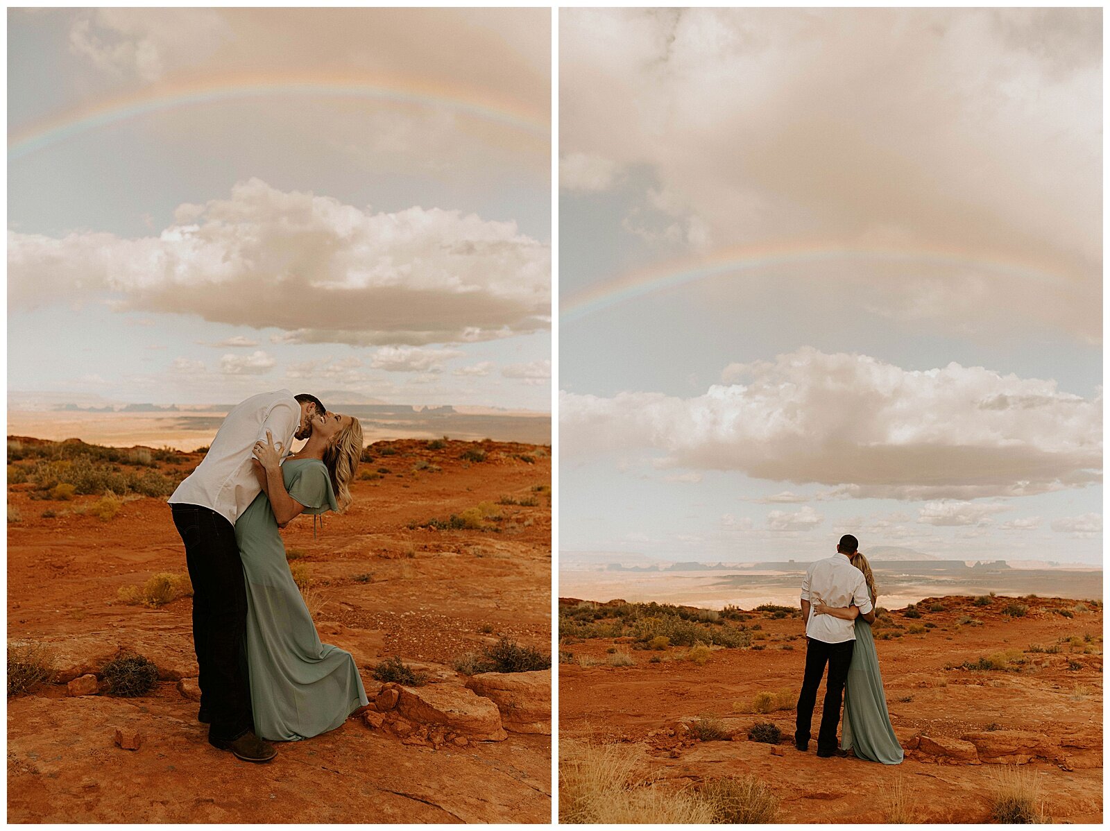 couples engagement session in page, az