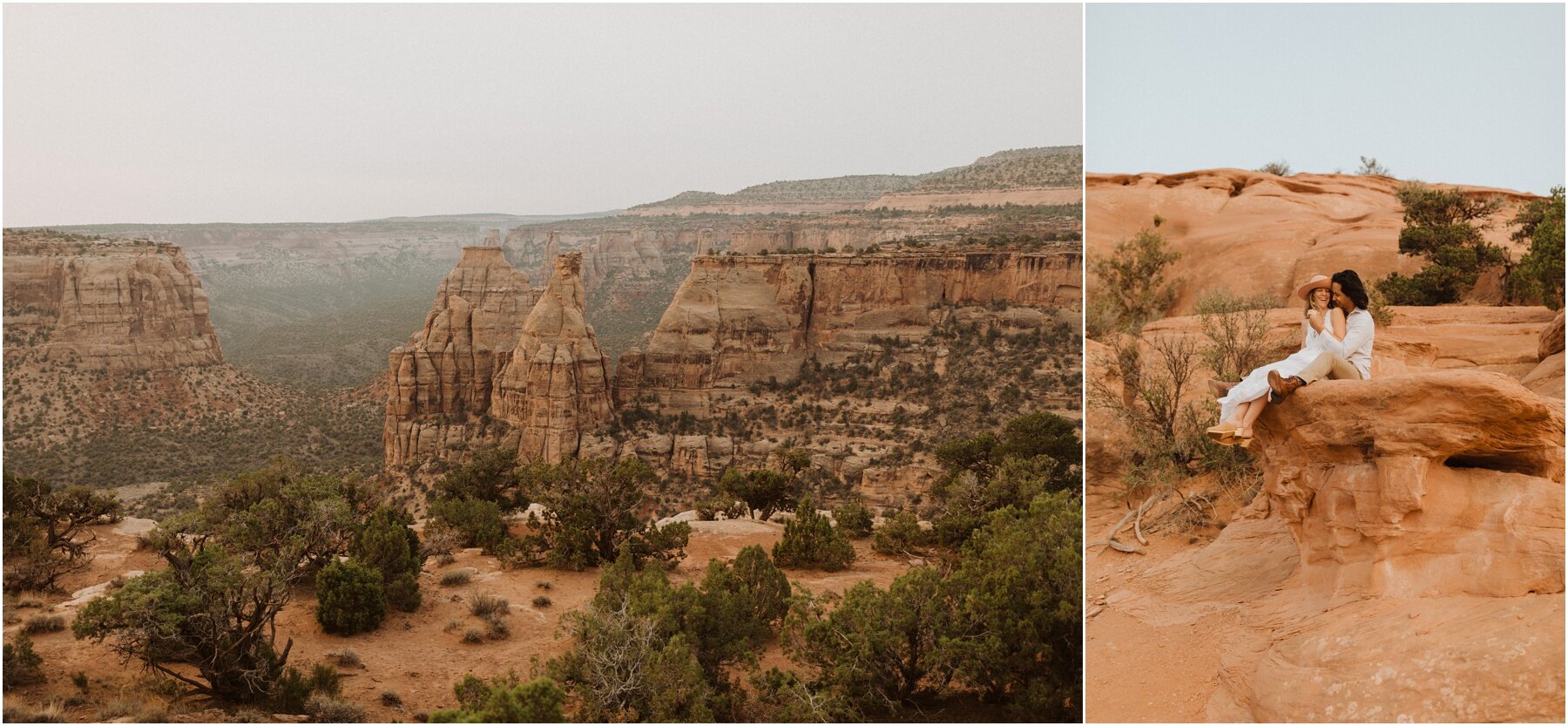 engagement session at colorado national monument, captured by Erika Greene Photography