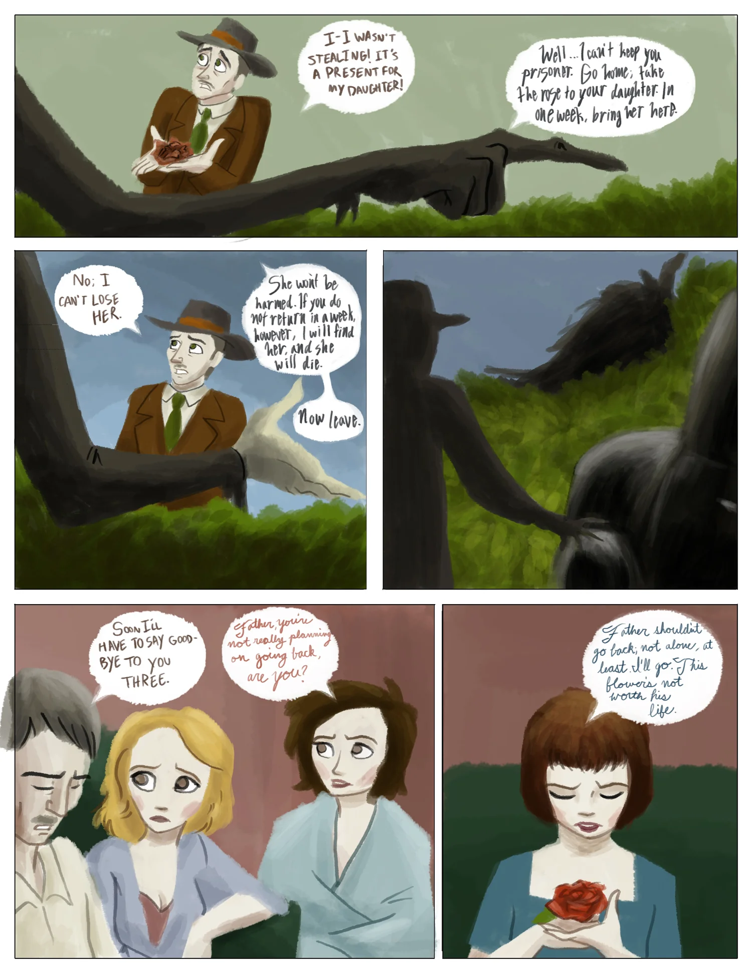 Beauty and the Beast, Page 6 Photoshop 2014