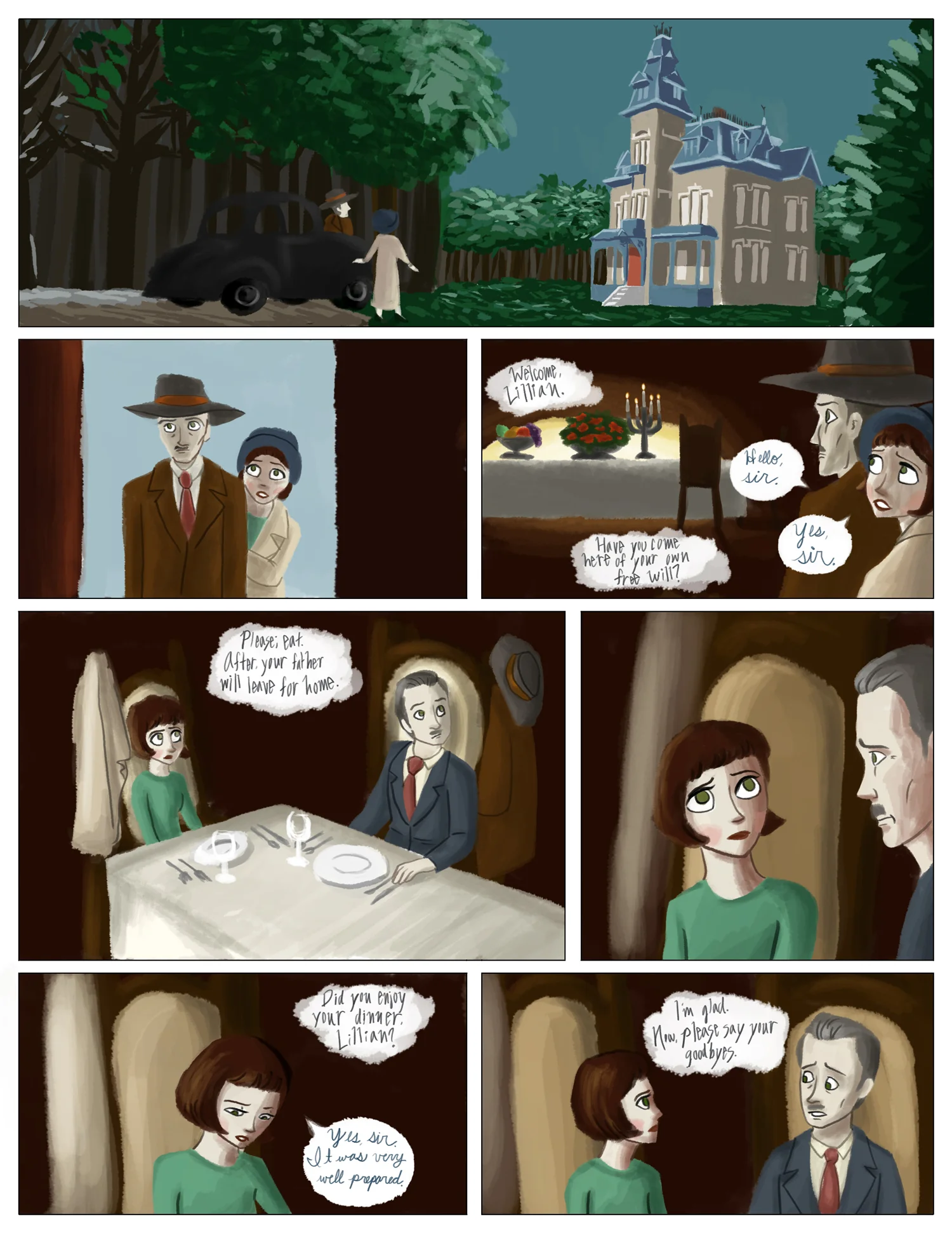 Beauty and the Beast, Page 8 Photoshop 2014