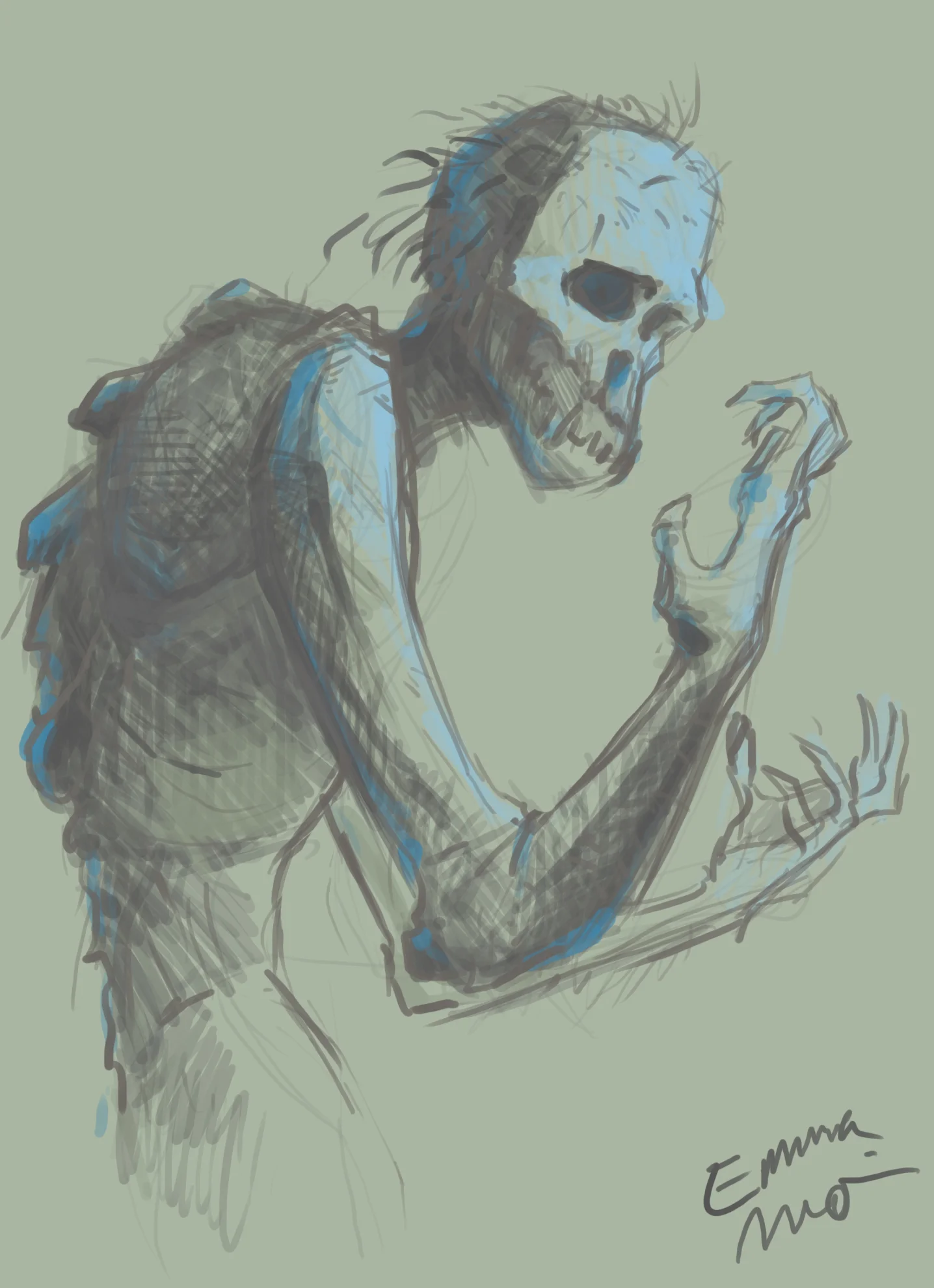 Halloween Art Challenge, Day 21 - Curse